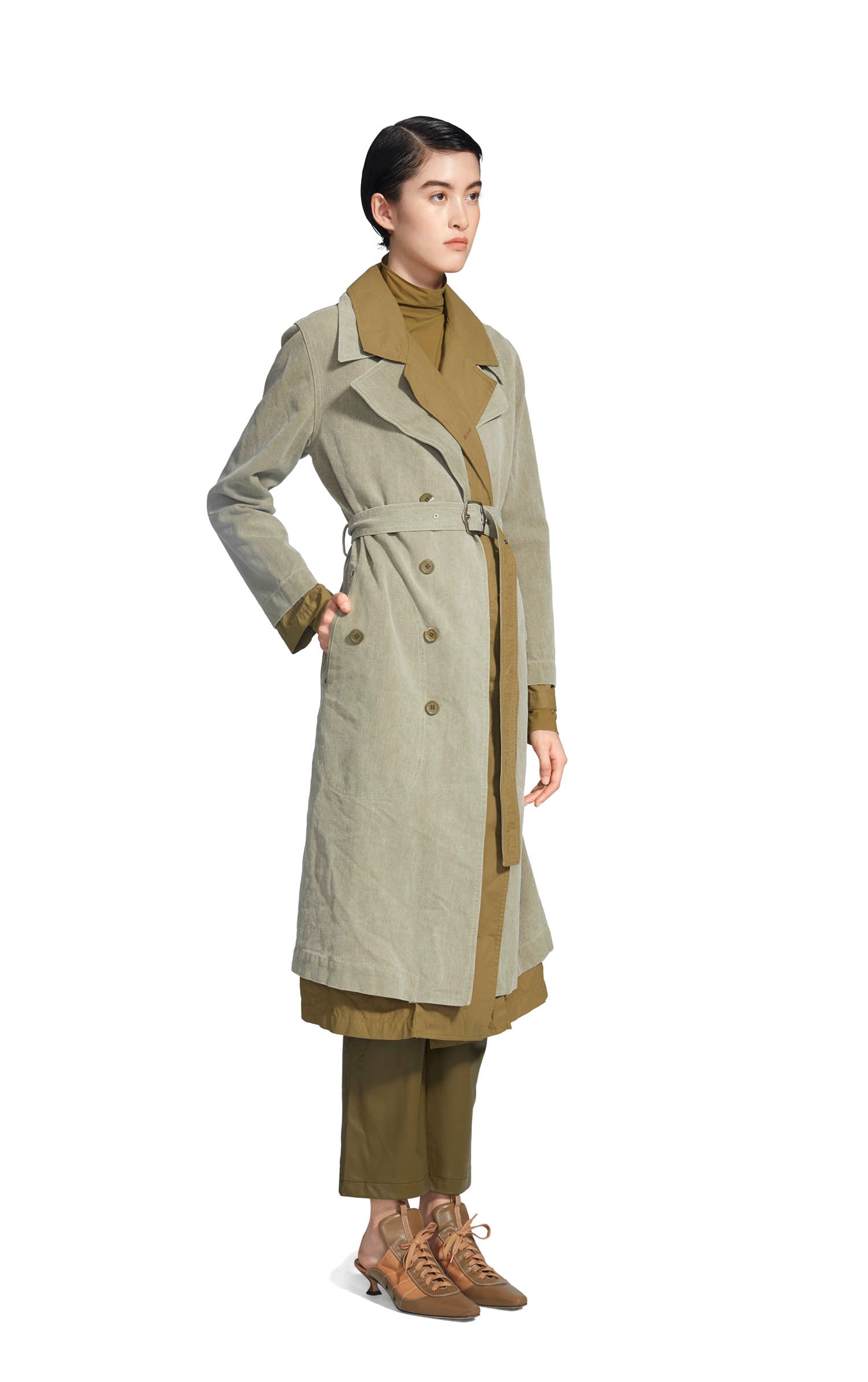 Devin Cotton Canvas Trench Coat