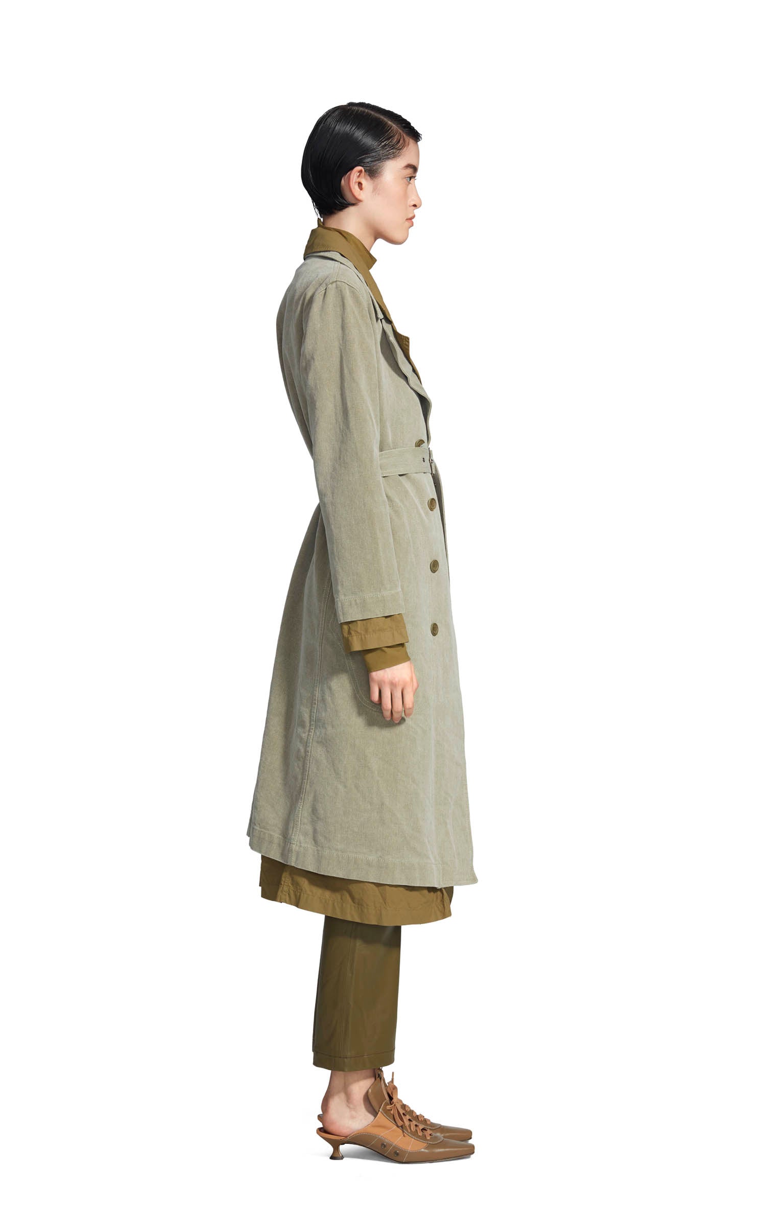 Devin Cotton Canvas Trench Coat