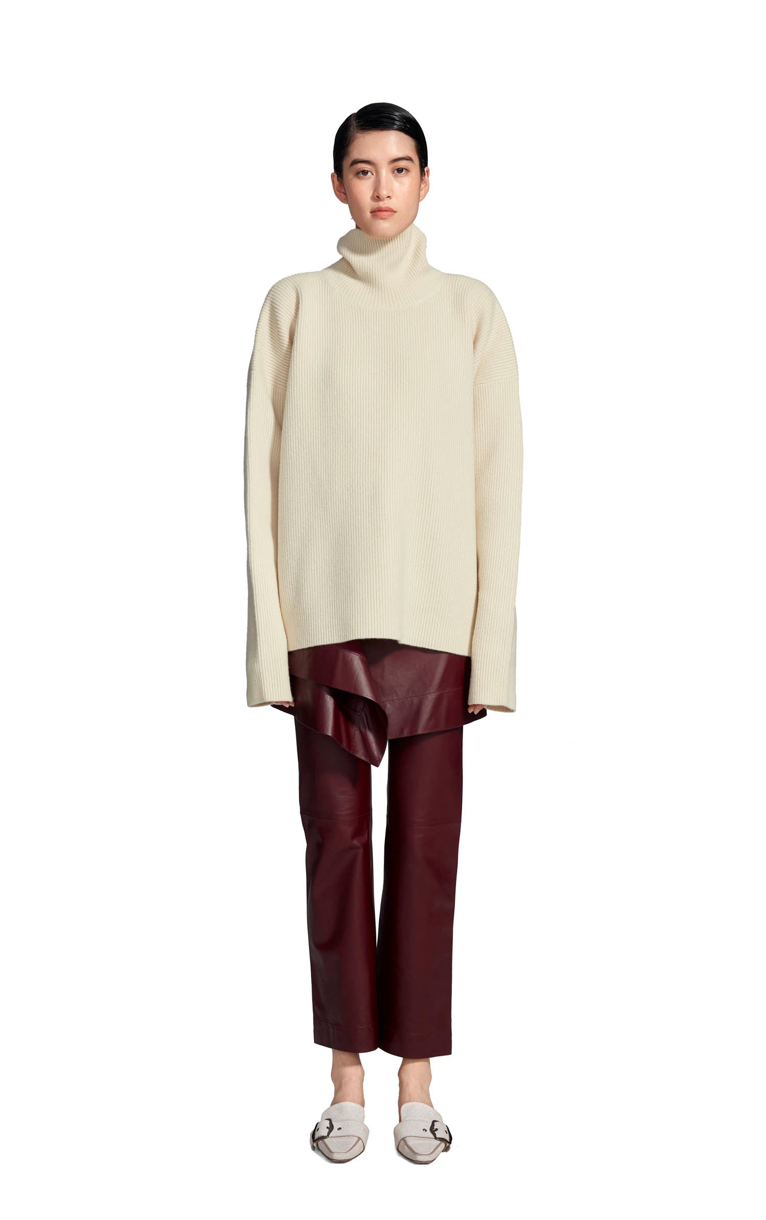 Wolf Merino Felted Turtleneck Sweater