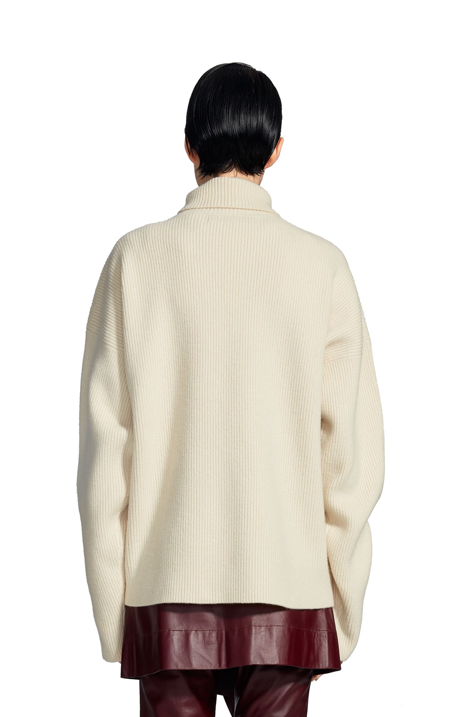 Wolf Merino Felted Turtleneck Sweater