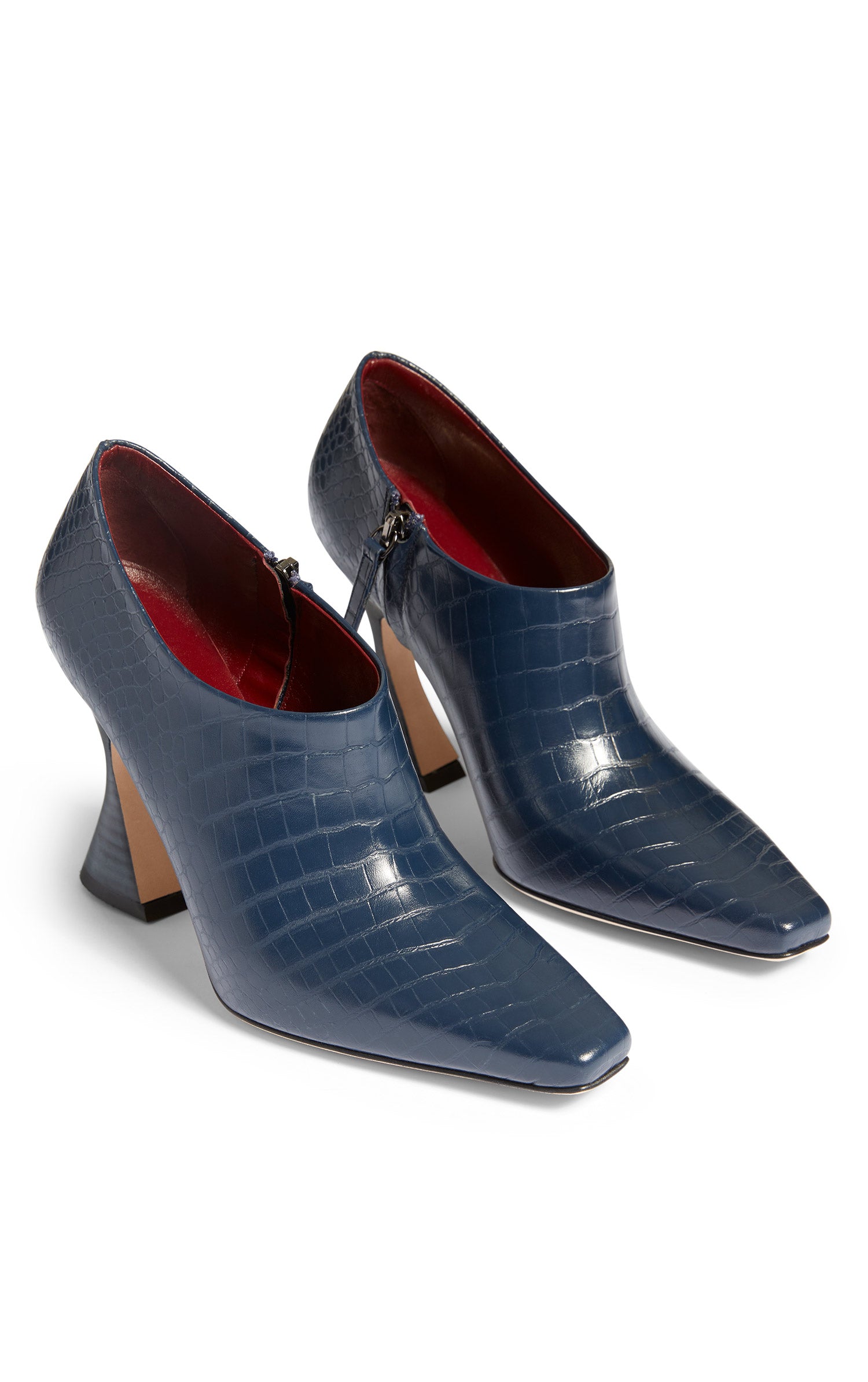 Drea Matte Patent Croco Bootie 98MM