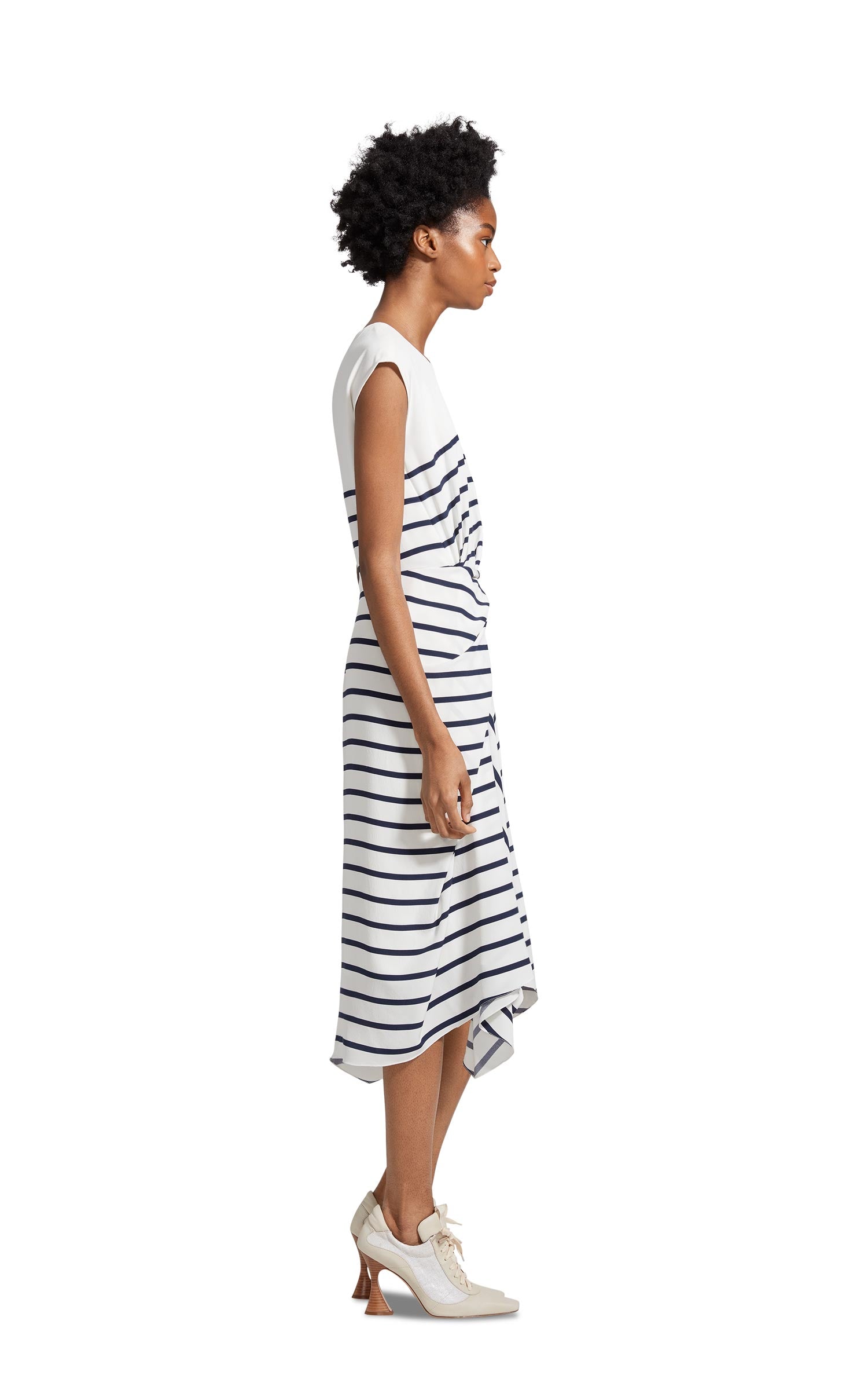 Anita Silk Stripe Dress