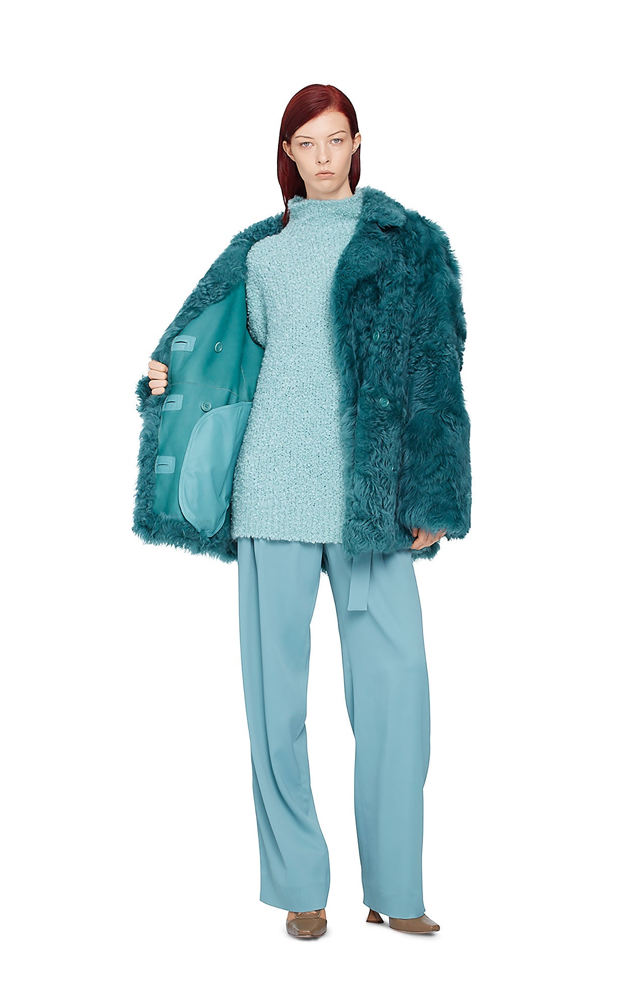 Pippa Tigrado Shearling Peacoat