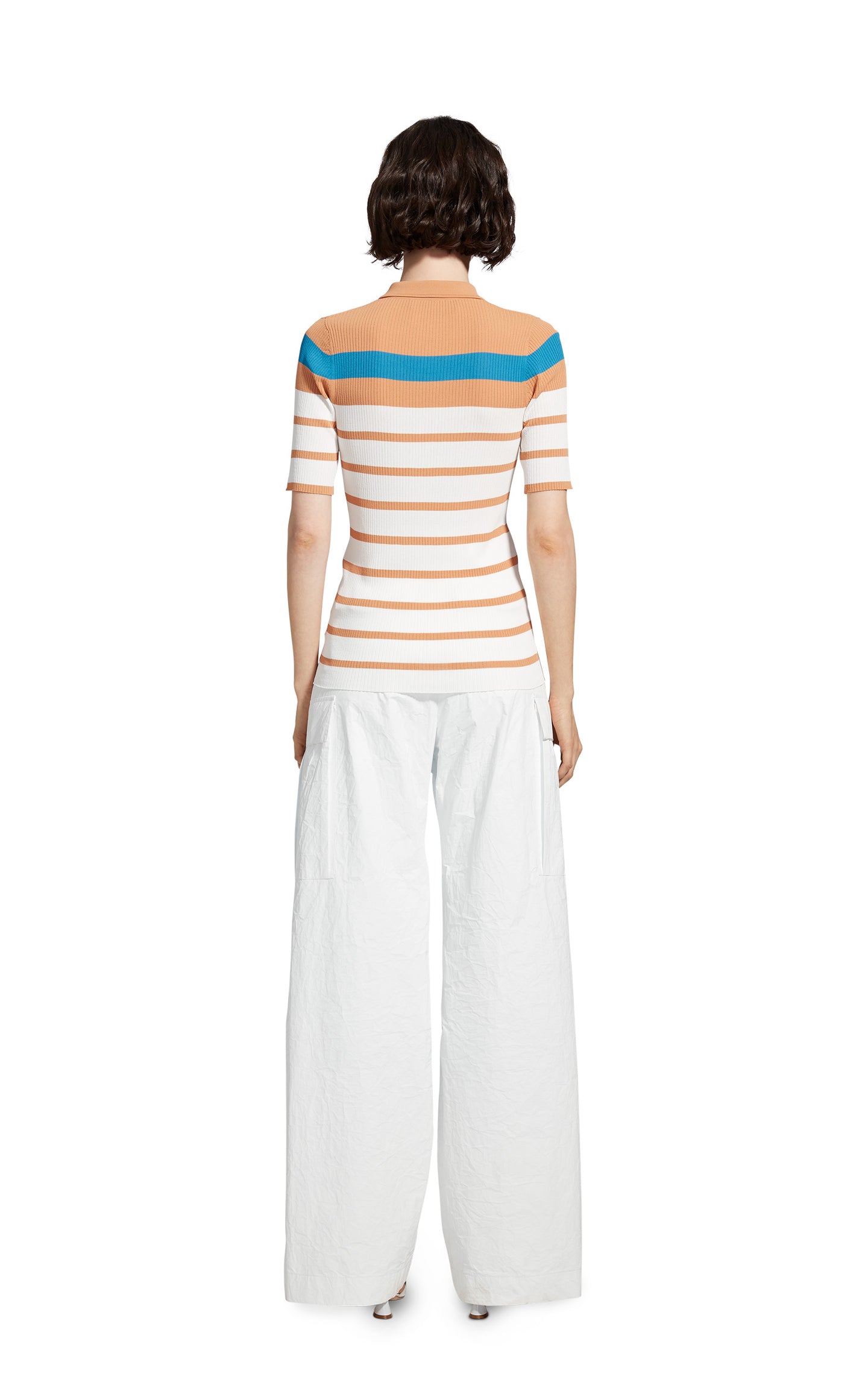 Rory Crepe Collared Sweater