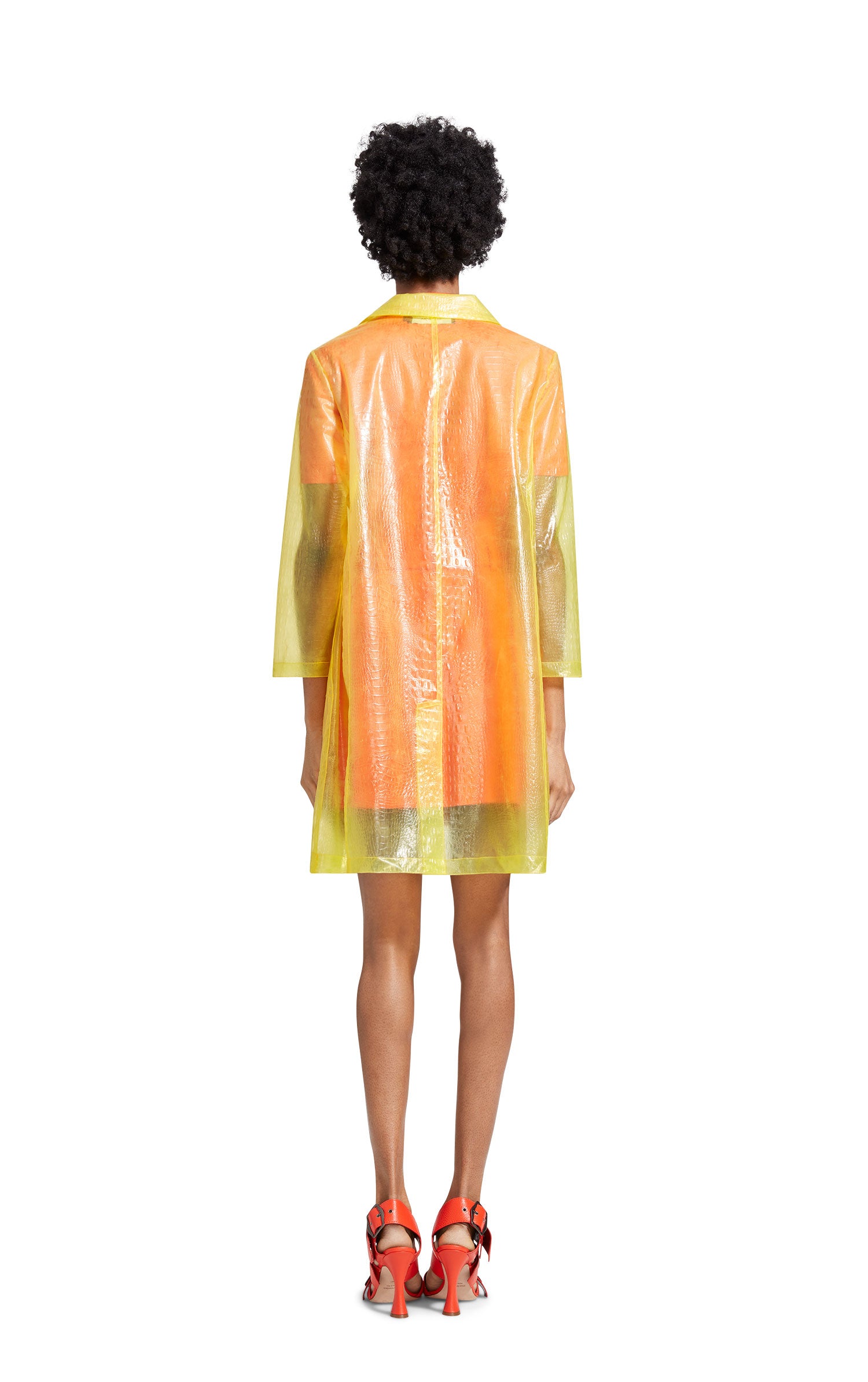 Mie Embossed Plastic Coat