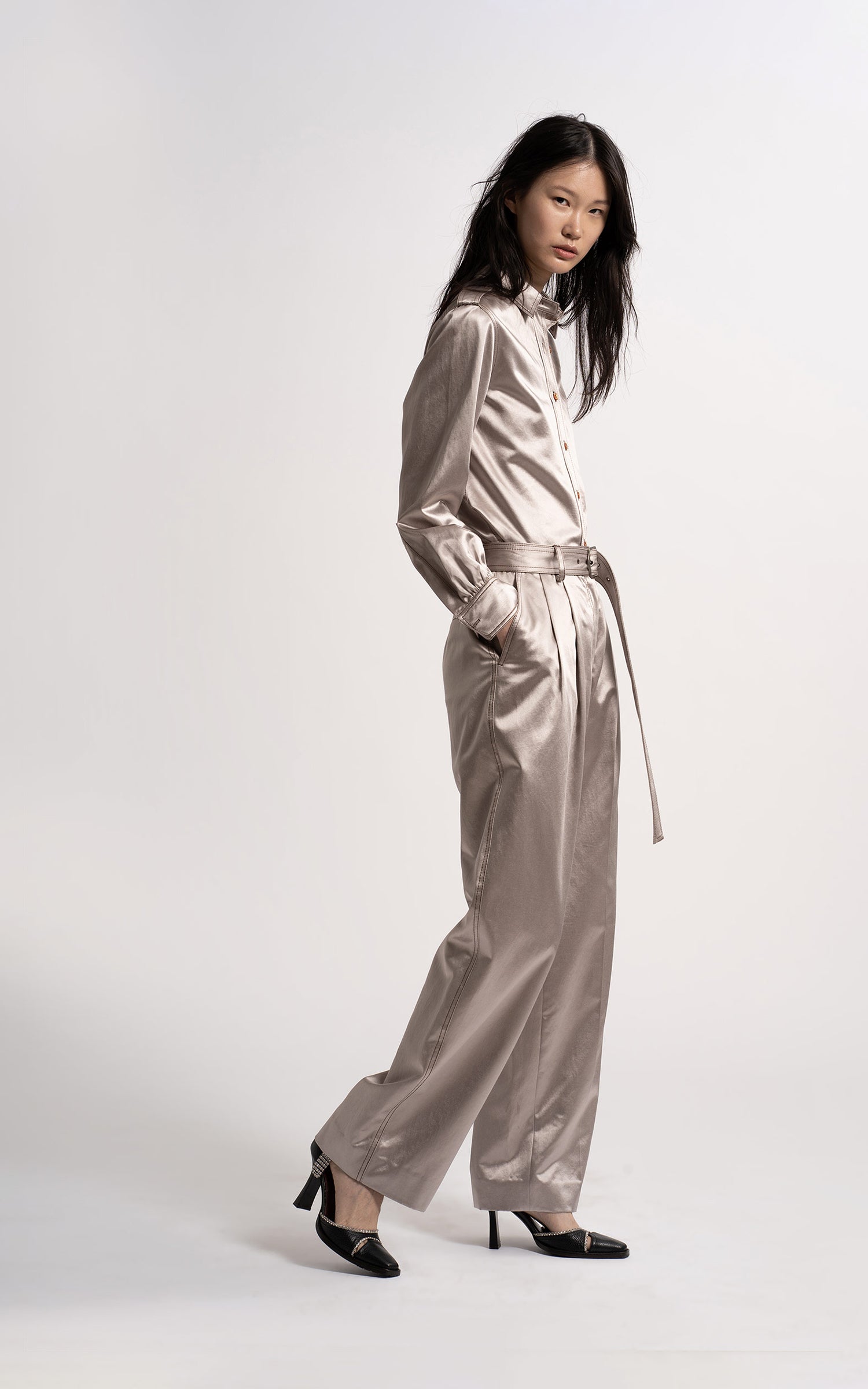 Blanche Cinzed Cotton Pant