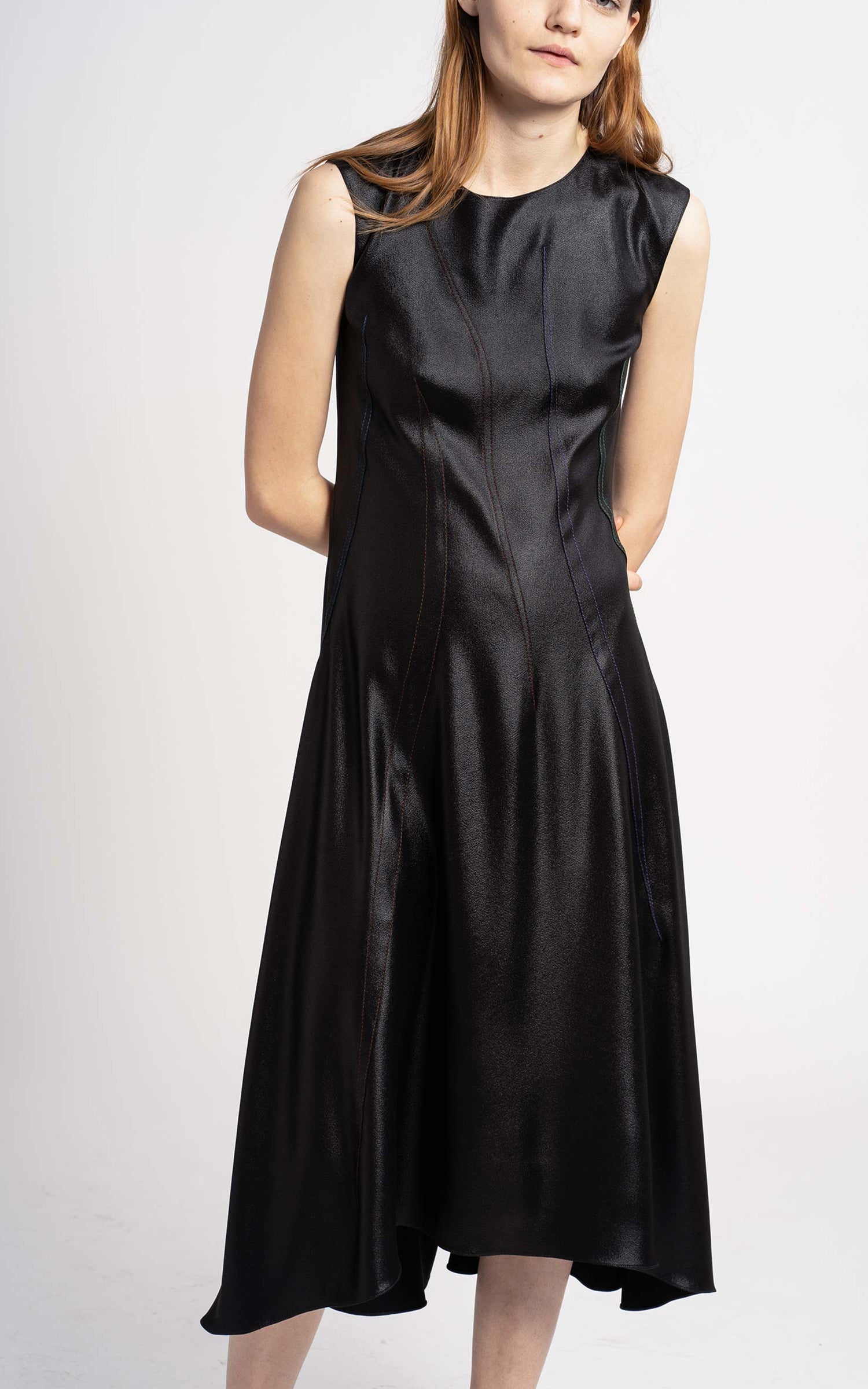 Zadie Hammered Satin Full Dress