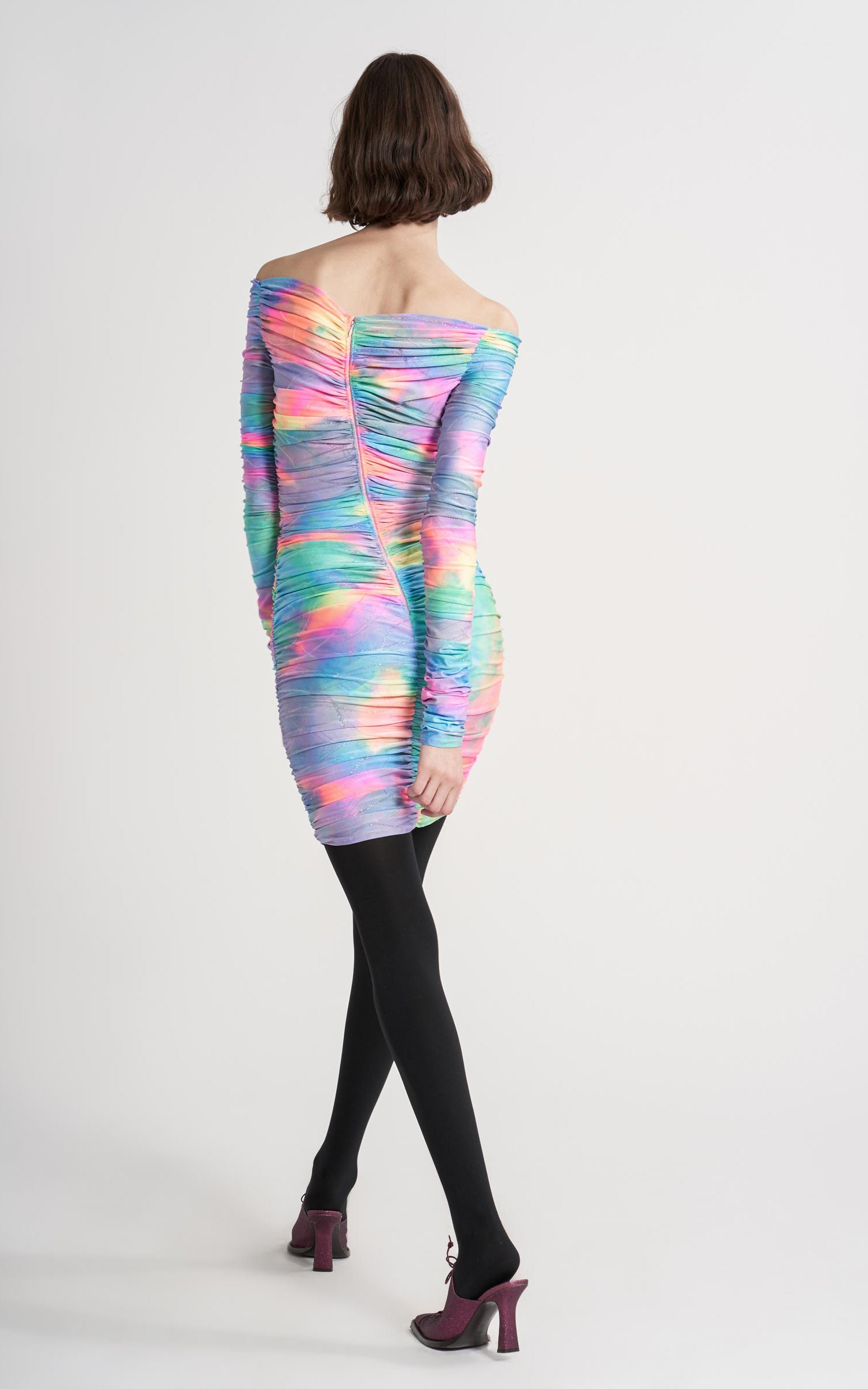 Jolene Glitter Tie Dye Dress