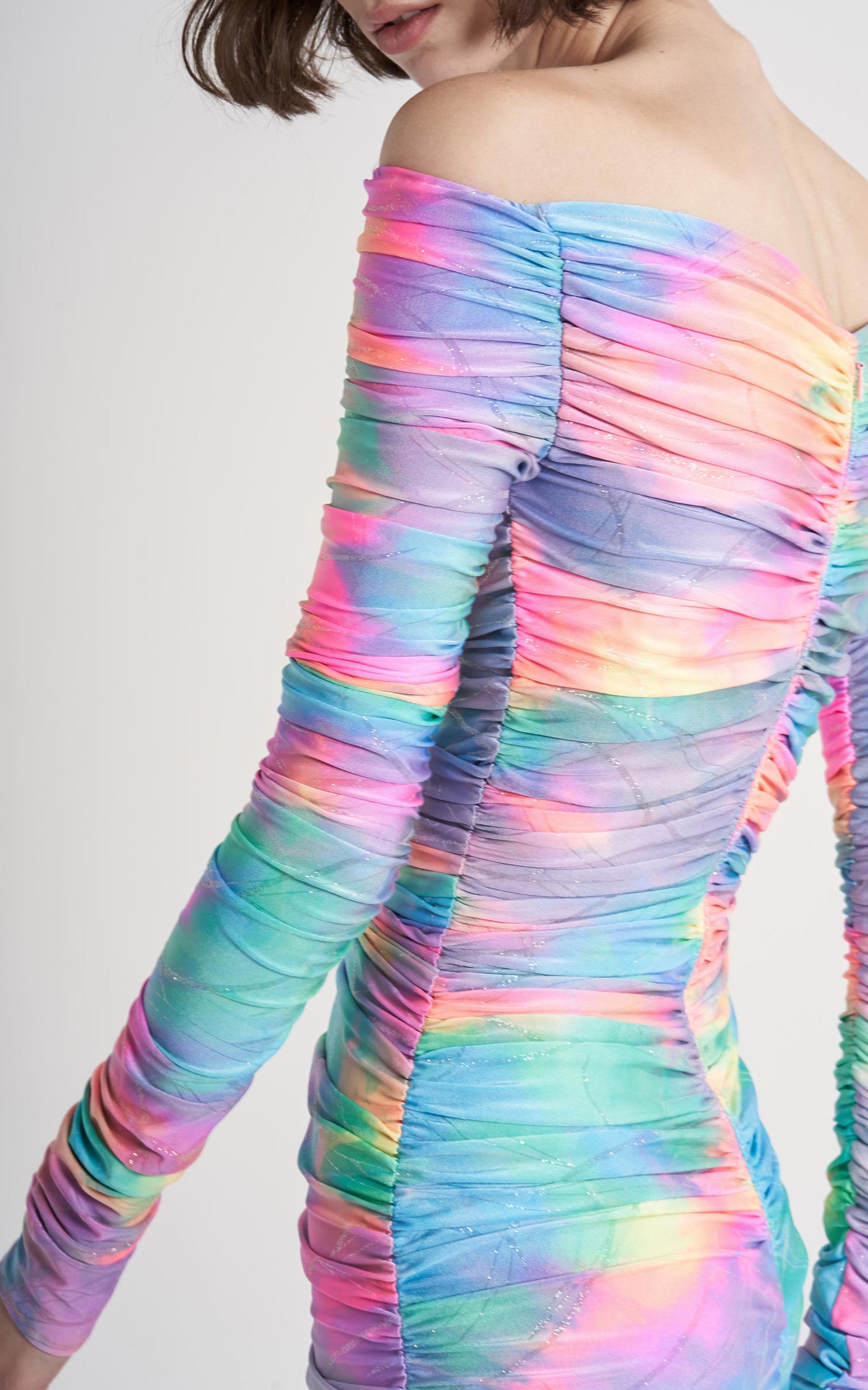 Jolene Glitter Tie Dye Dress