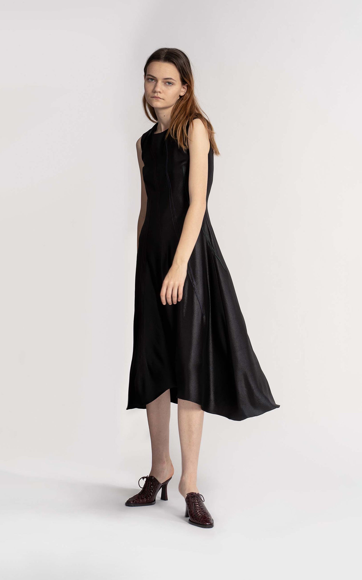 Zadie Hammered Satin Full Dress