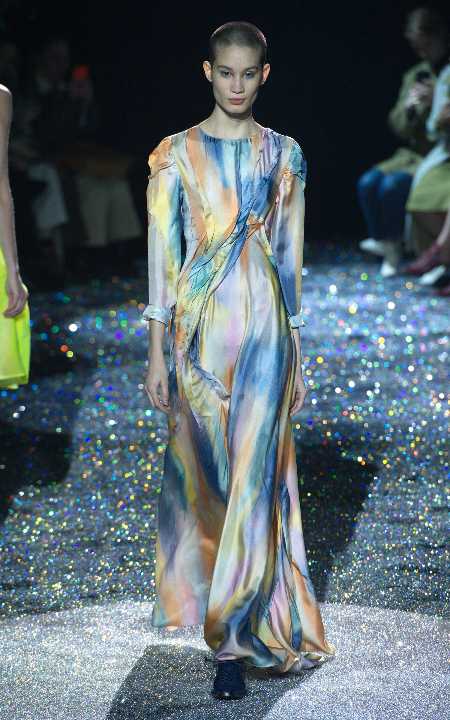 Virginia Printed Silk Twill Full Dress