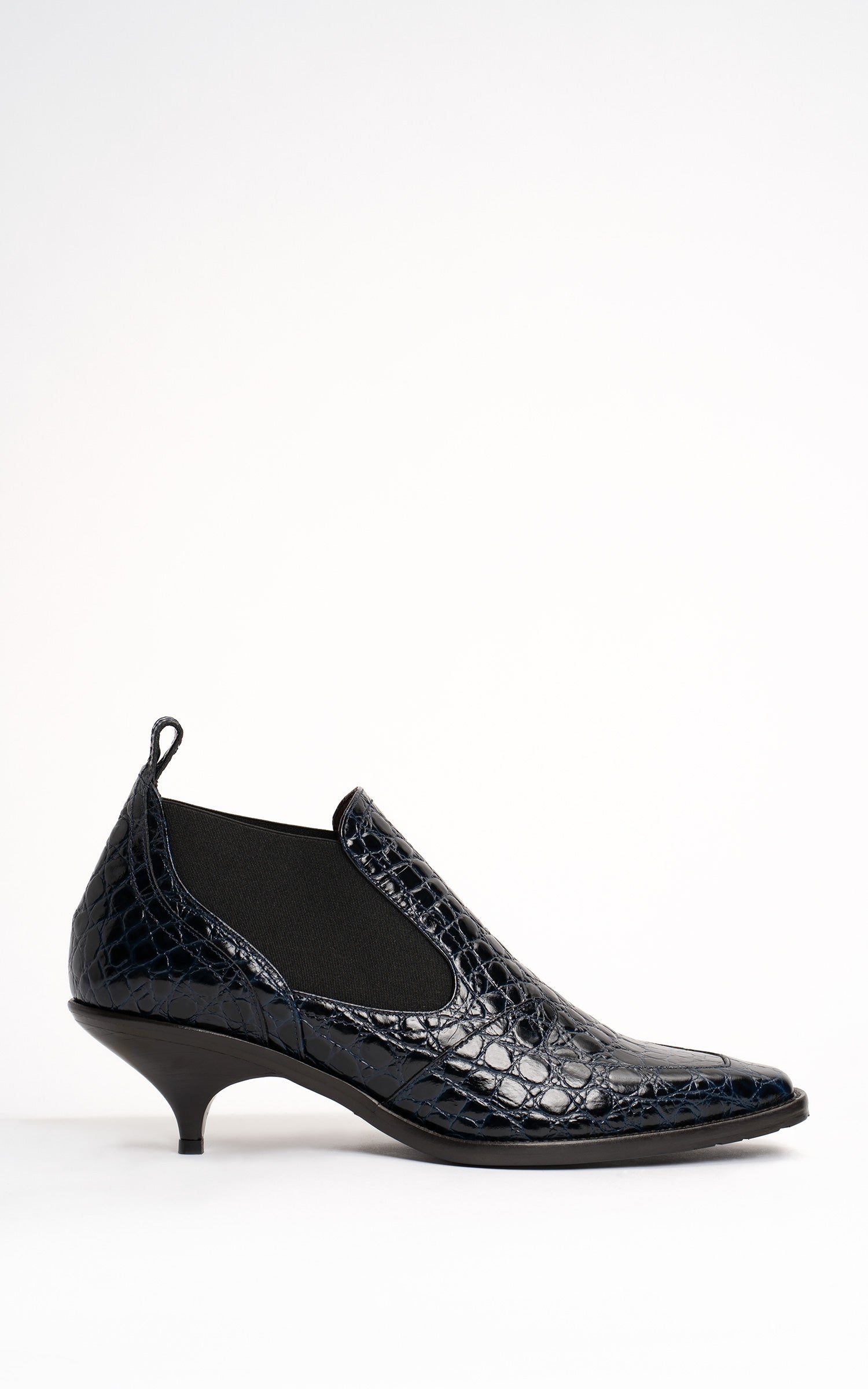 Kora Embossed Croco Bootie