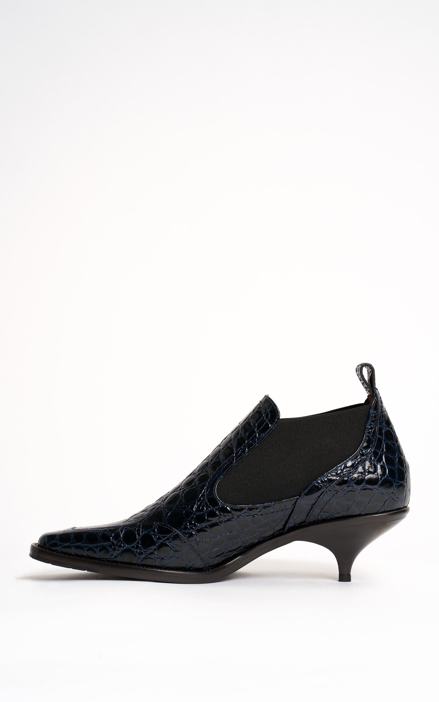 Kora Embossed Croco Bootie