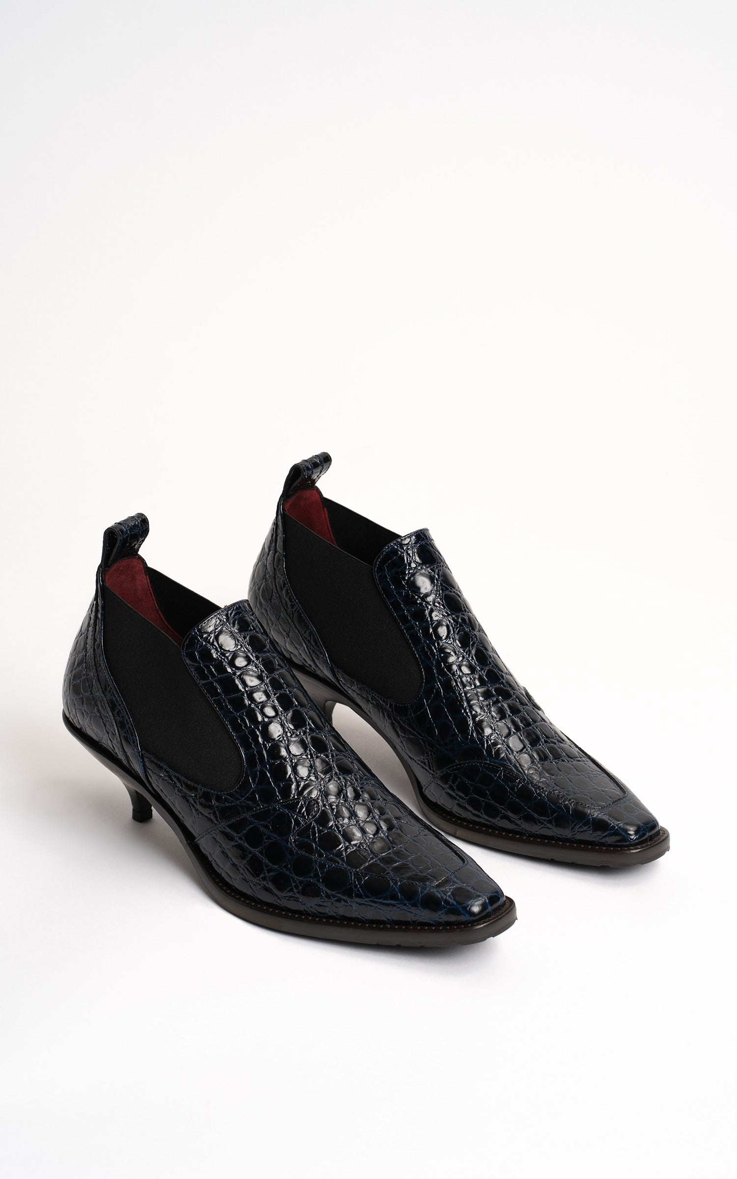 Kora Embossed Croco Bootie