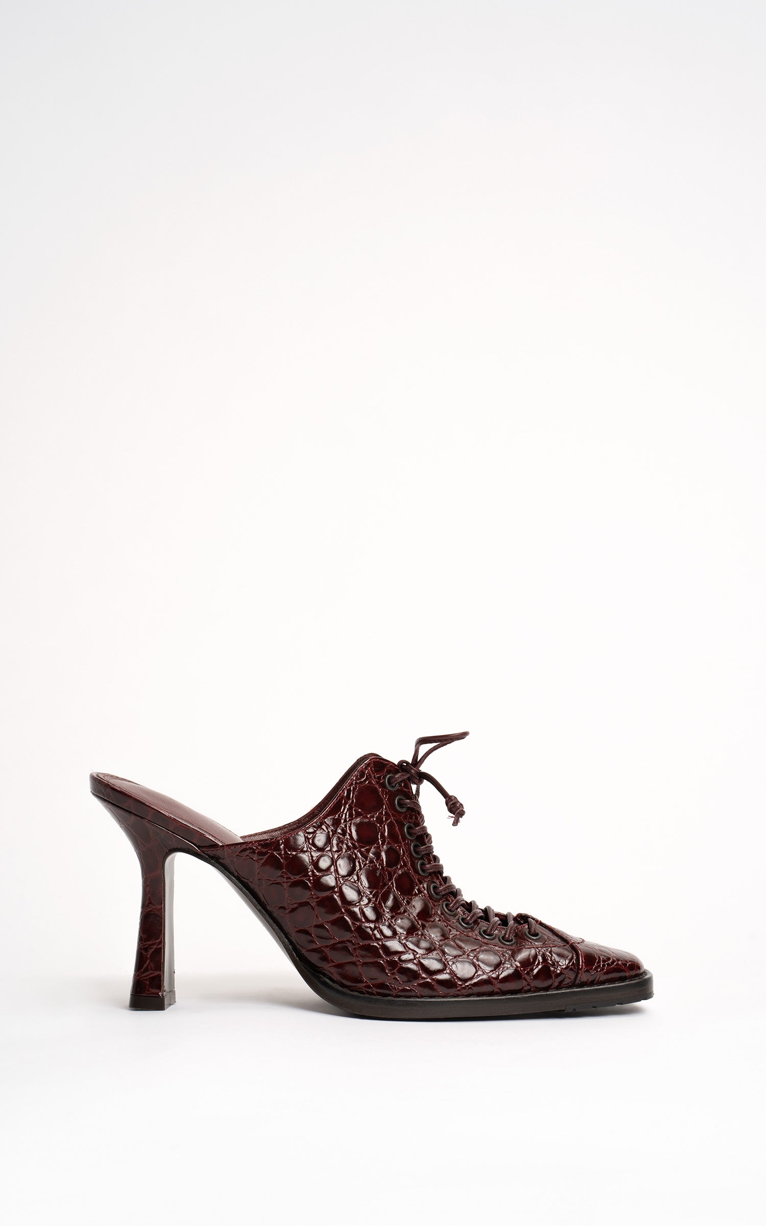 Stella Embossed Croco Mule