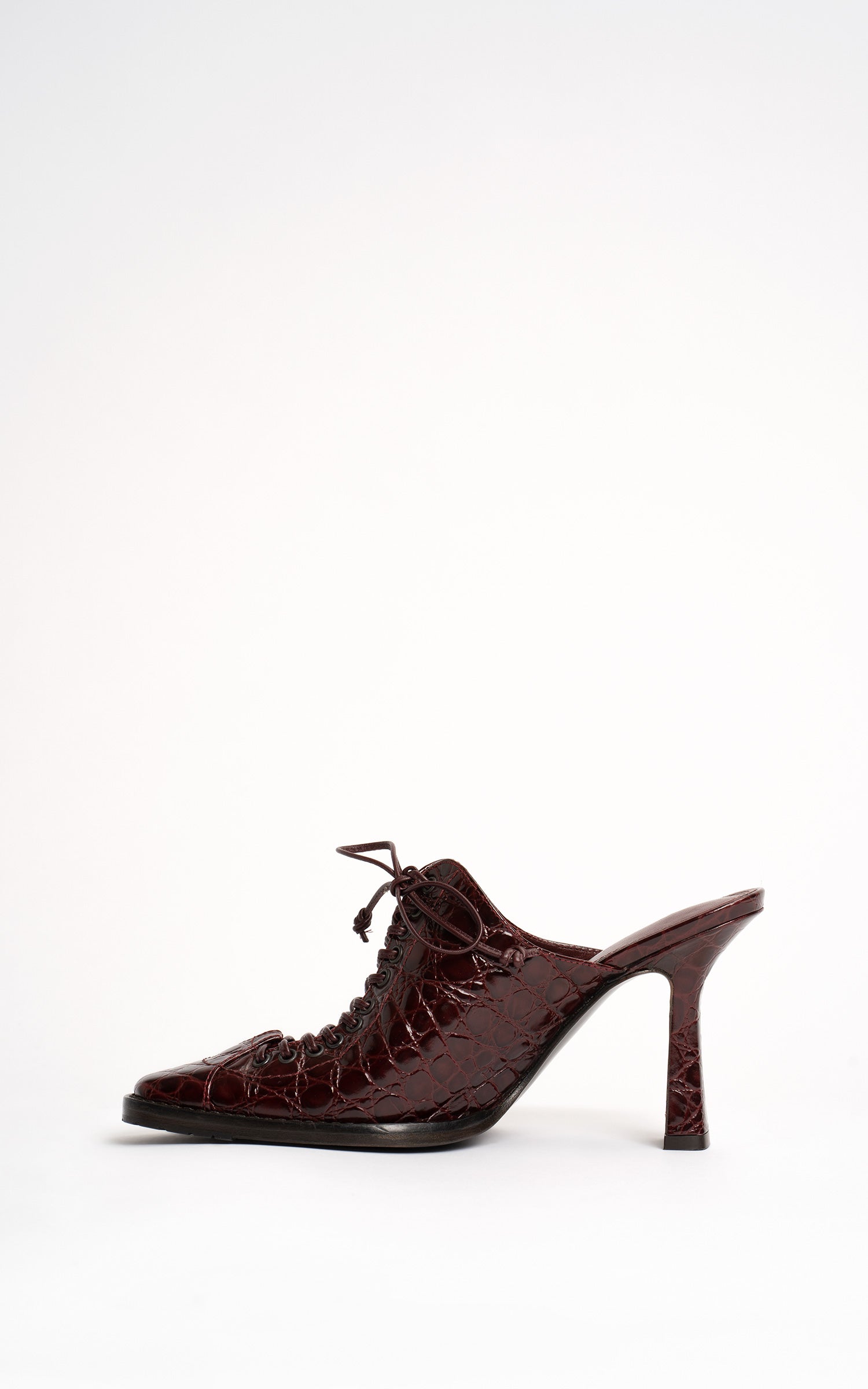 Stella Embossed Croco Mule