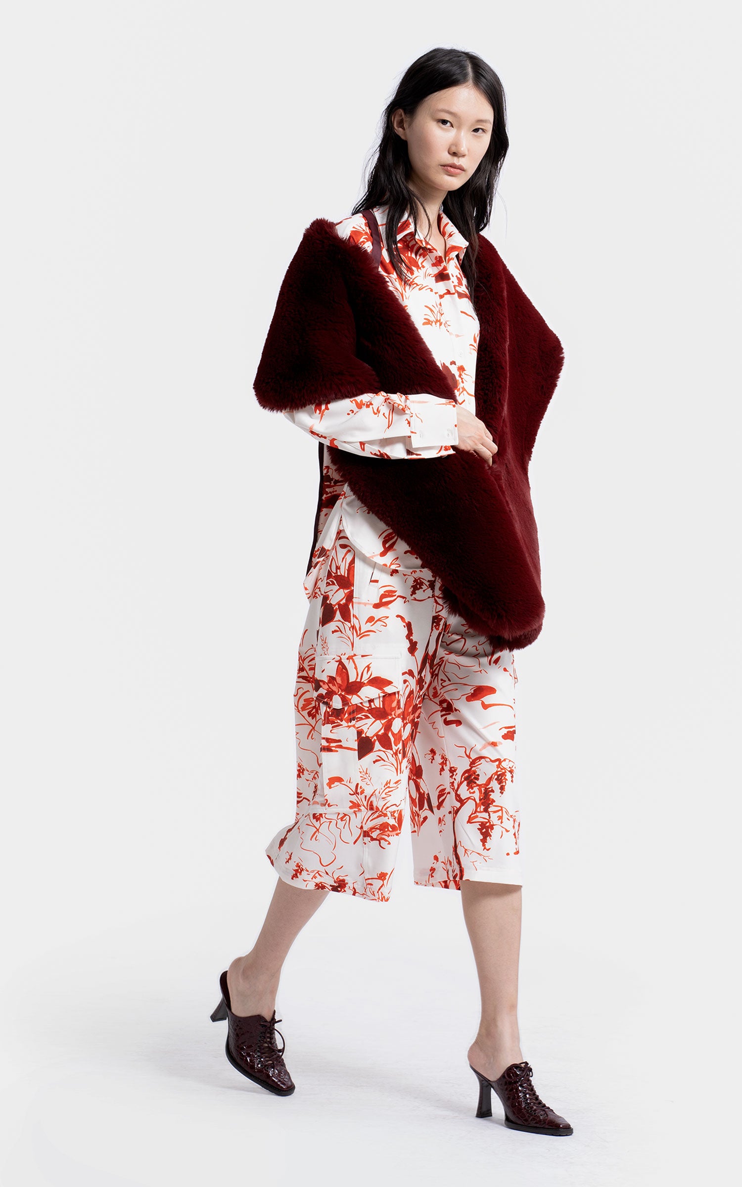 Jordi Faux Fur Shrug