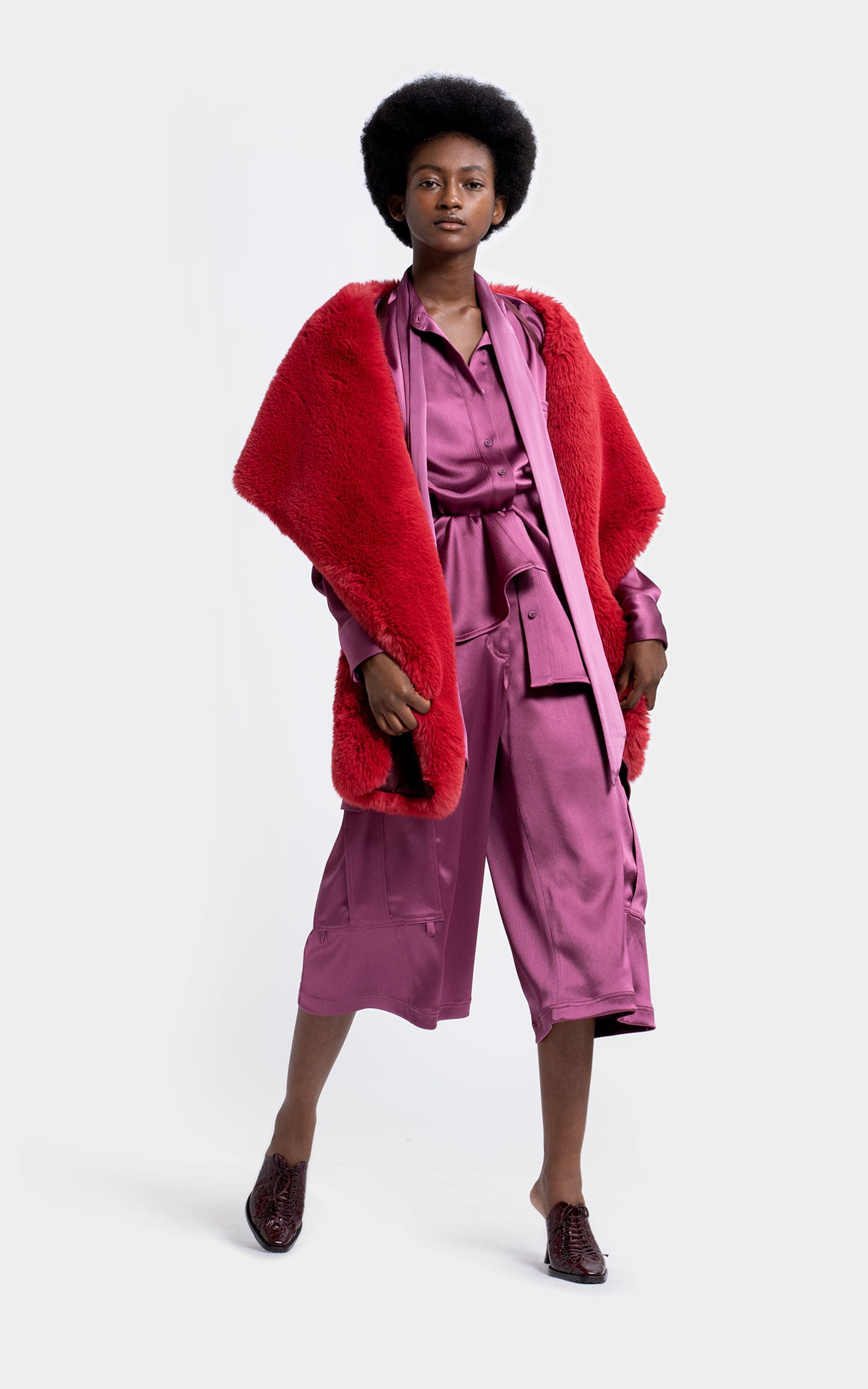 Jordi Faux Fur Shrug