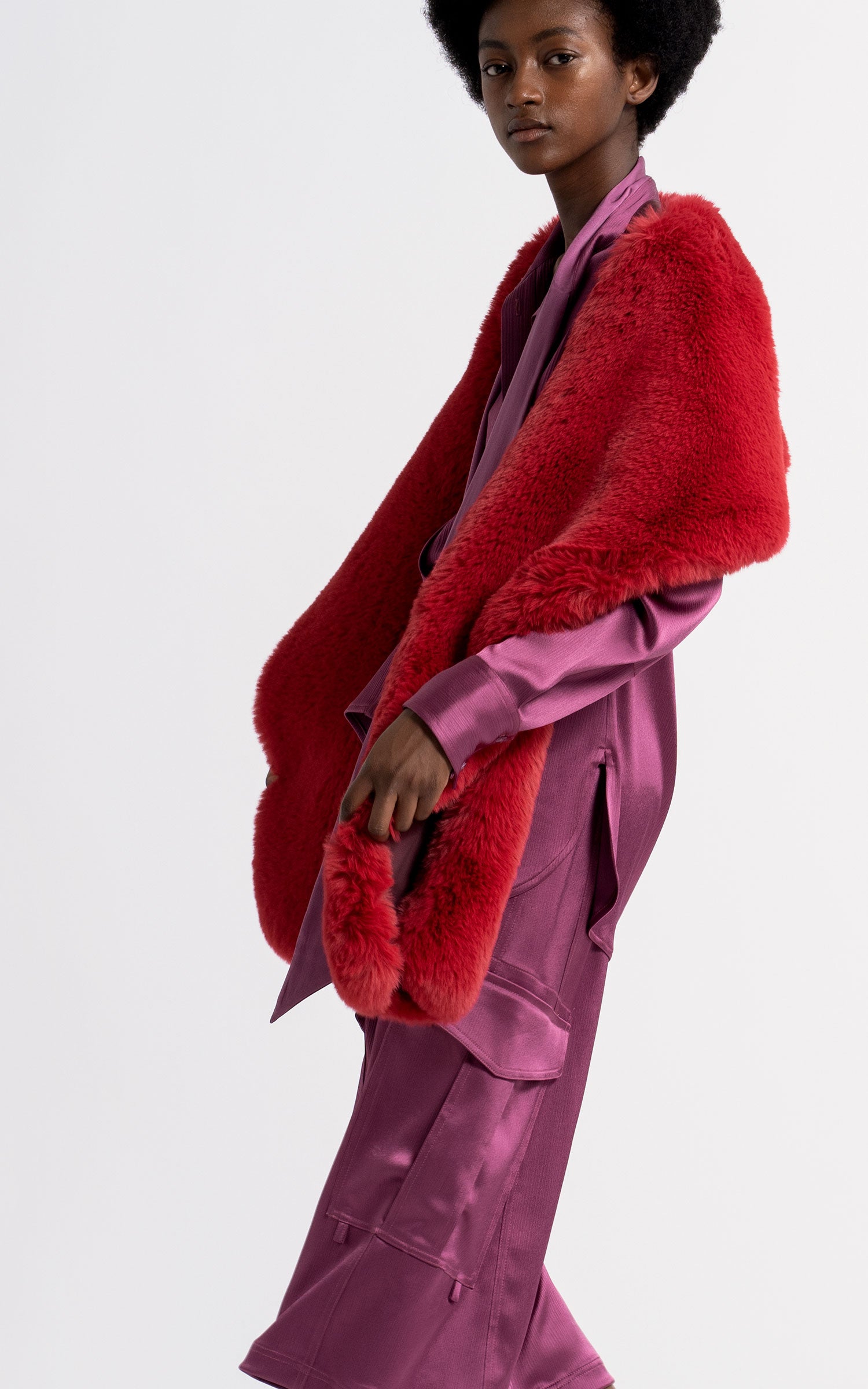 Jordi Faux Fur Shrug