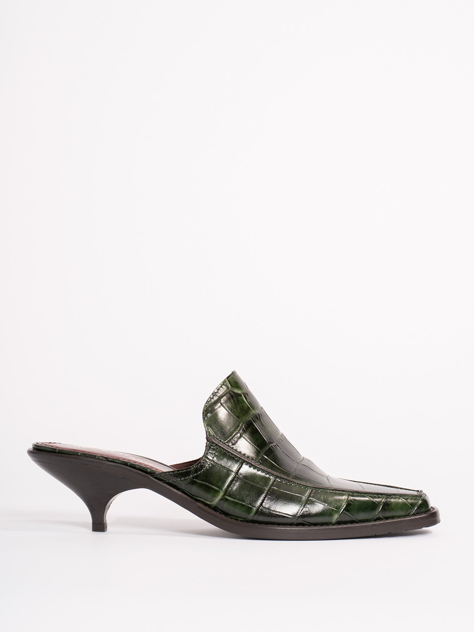 Kaya Embossed Croco Mule