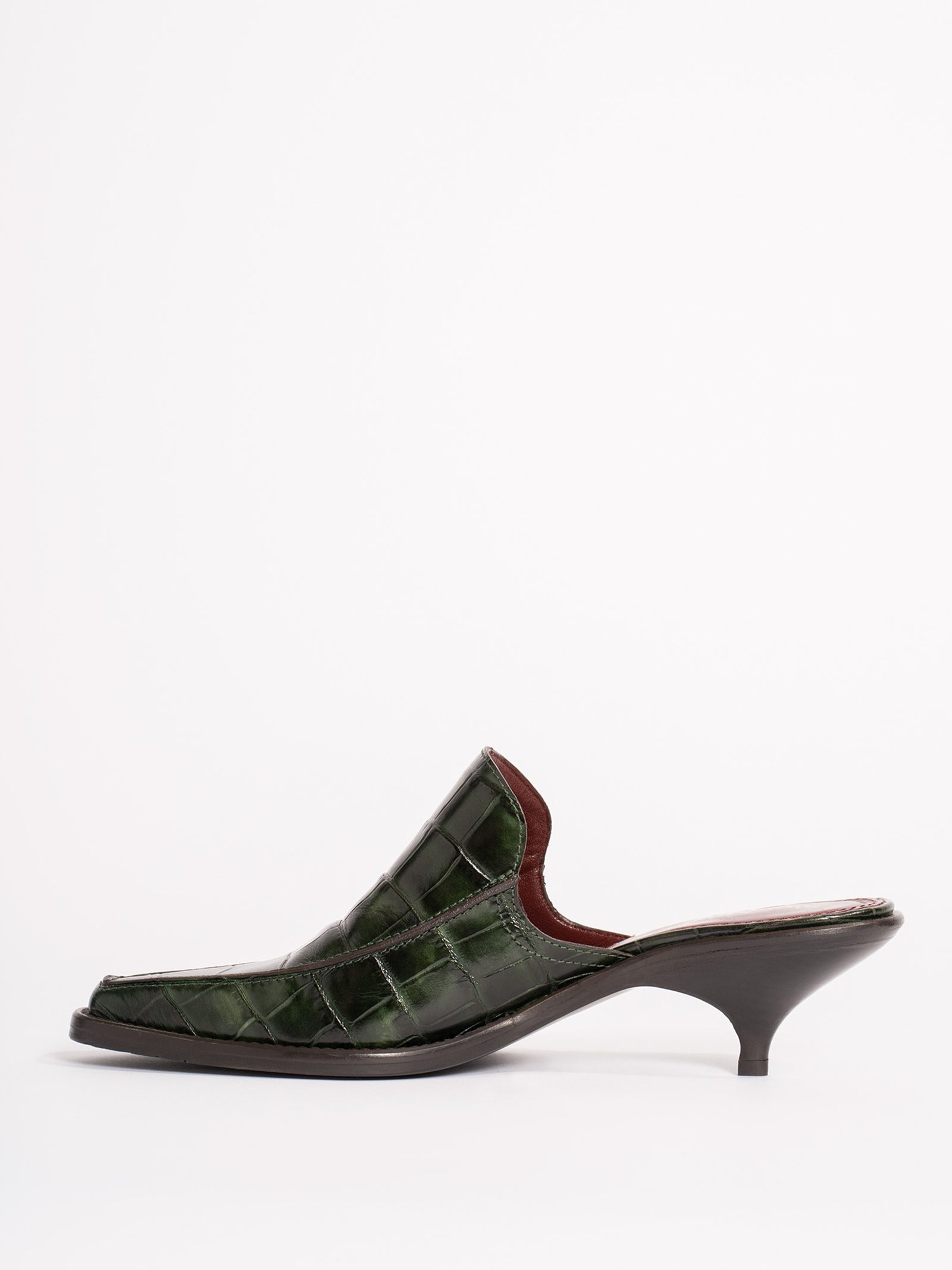 Kaya Embossed Croco Mule