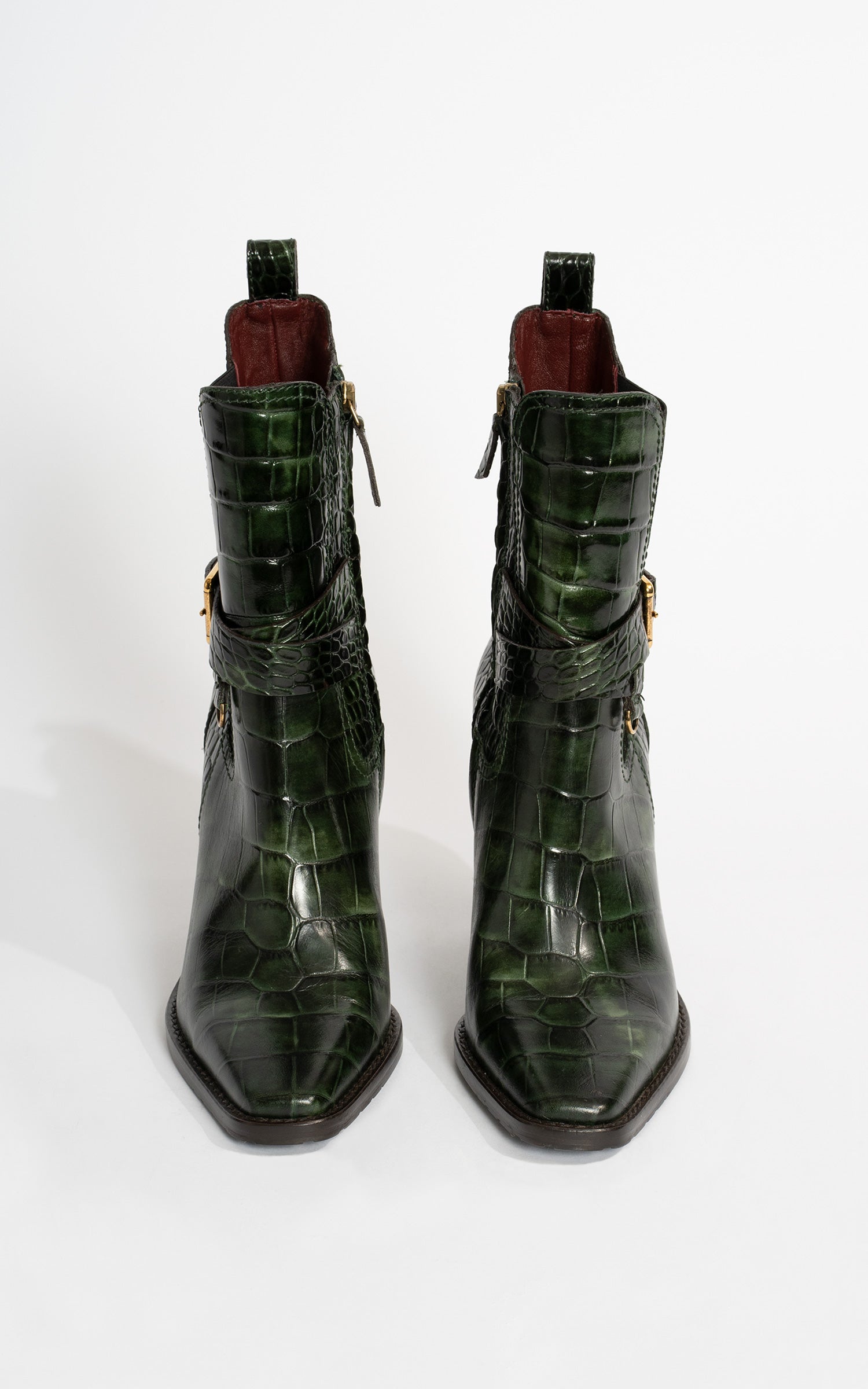 Hunter green online ankle boots