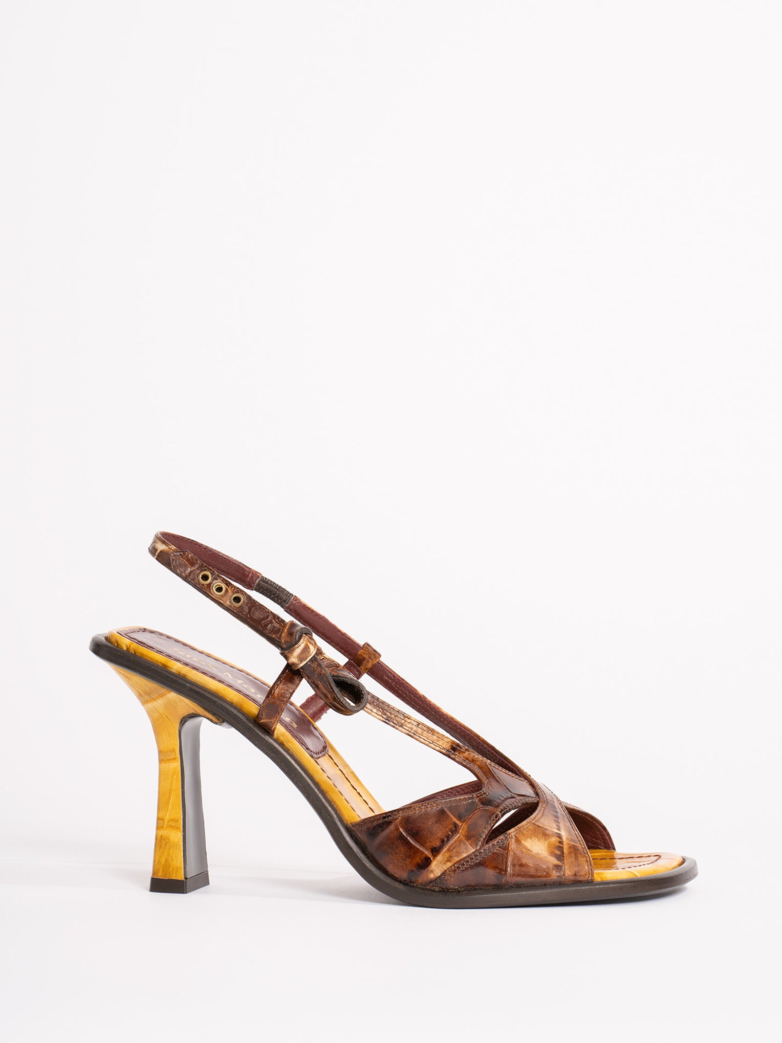 Diana Embossed Croco Heel