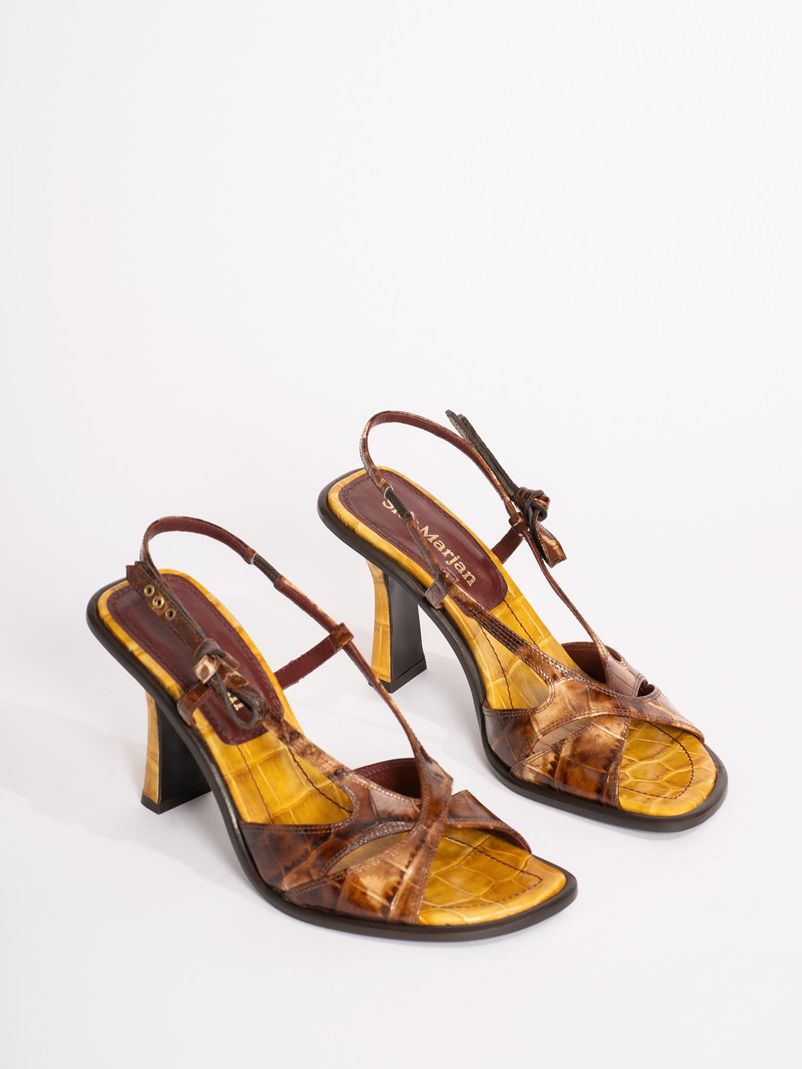 Diana Embossed Croco Heel