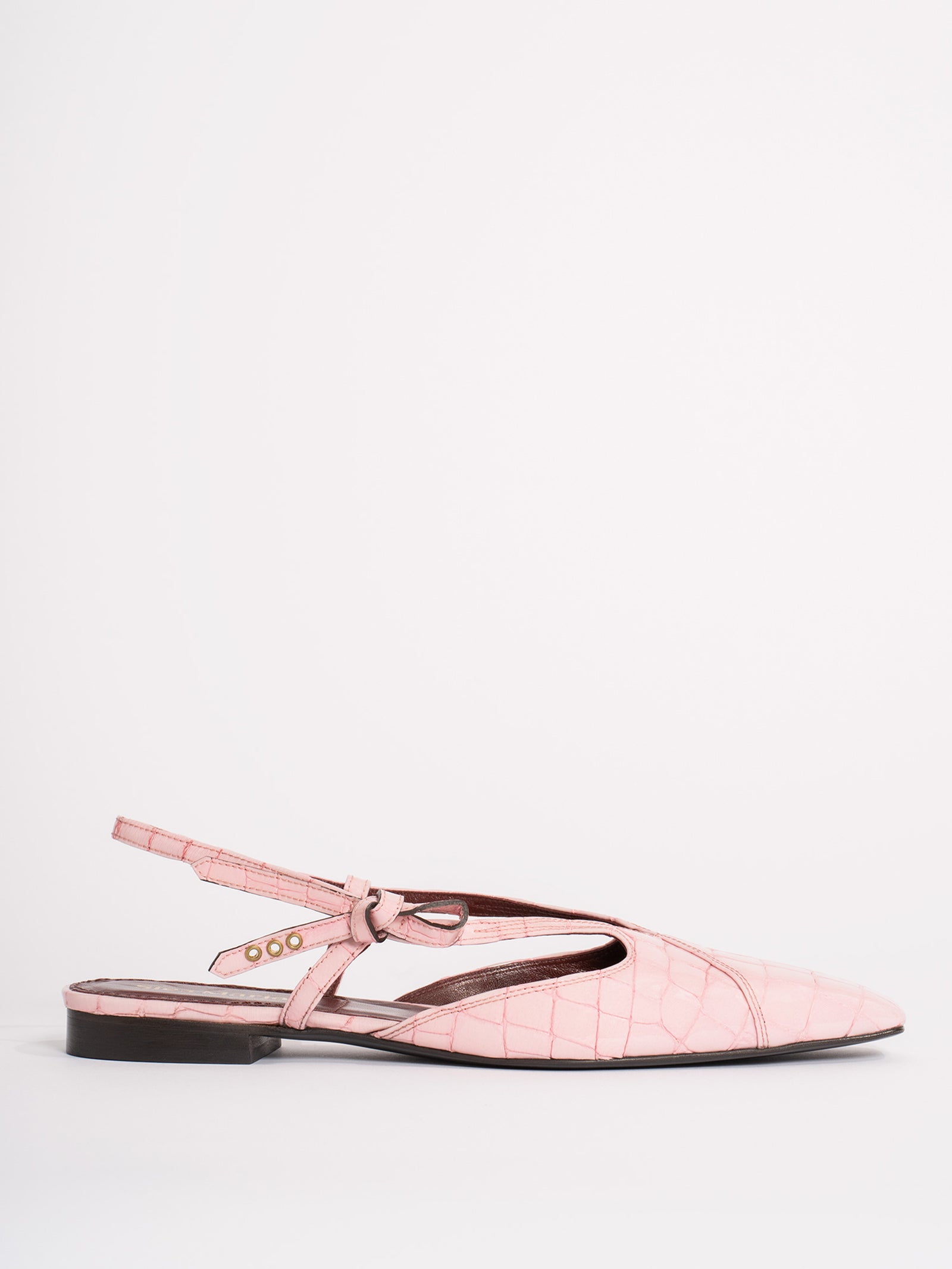 Anika Patent Croco Flat