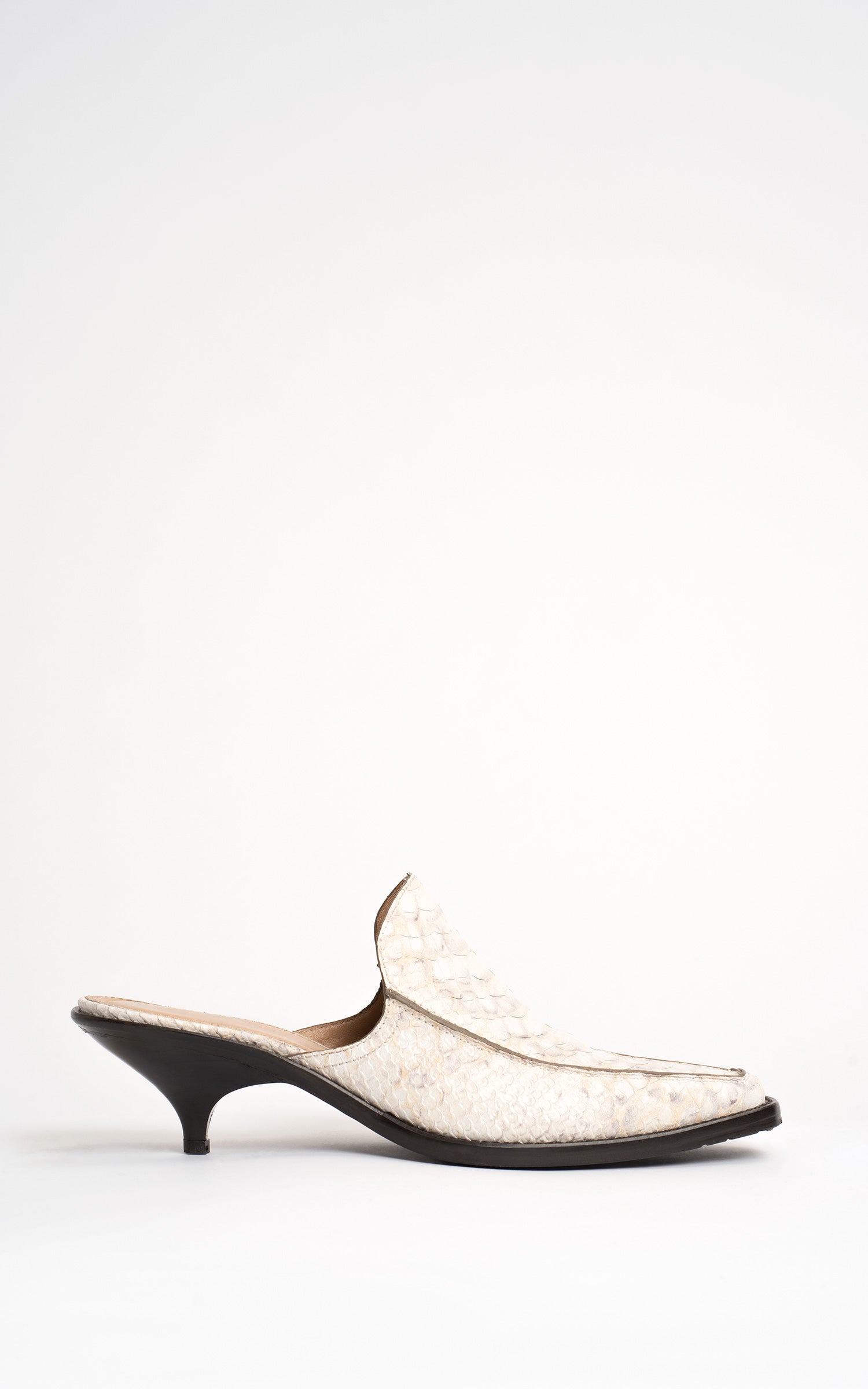 Kaya Embossed Python Mule