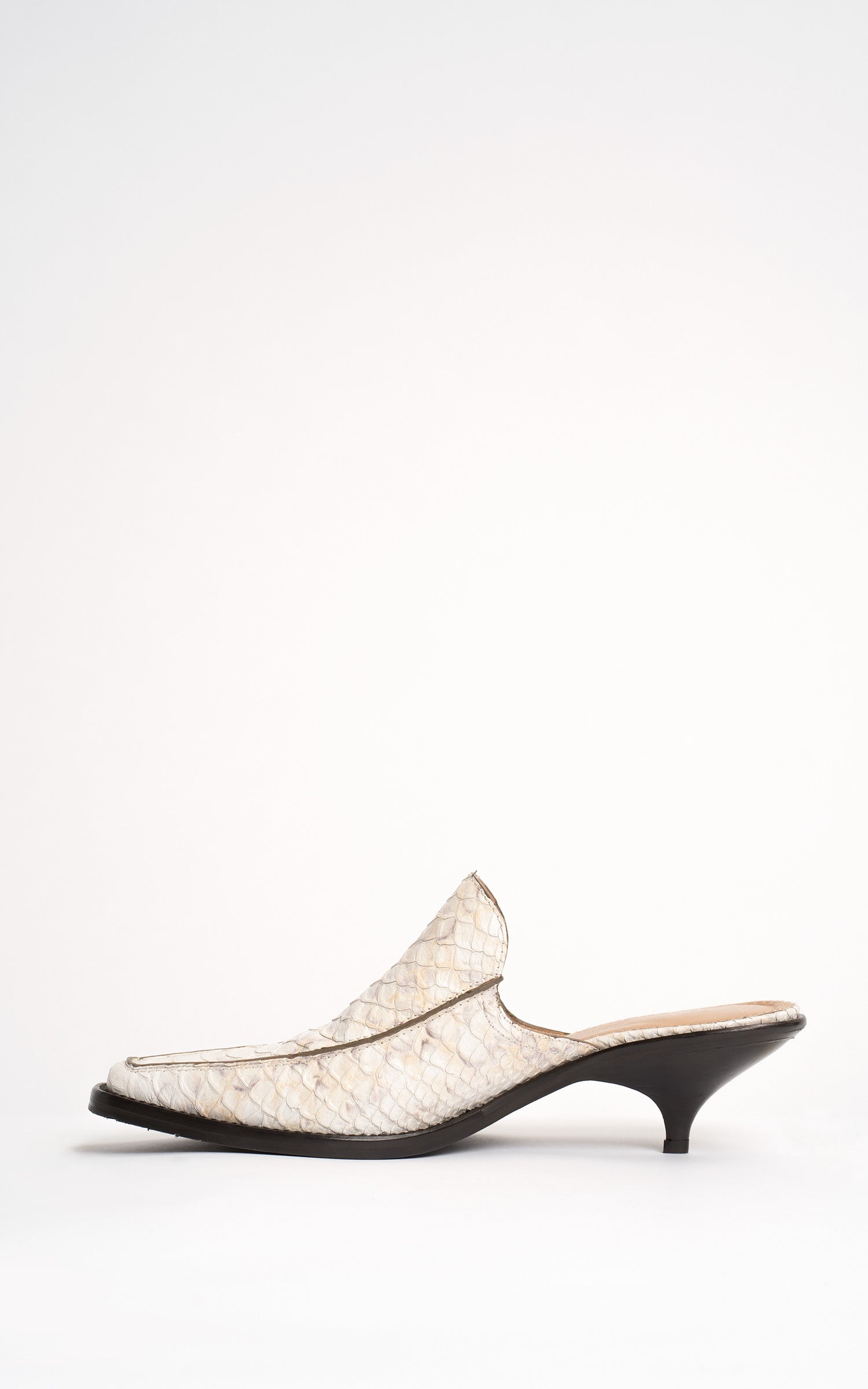 Kaya Embossed Python Mule