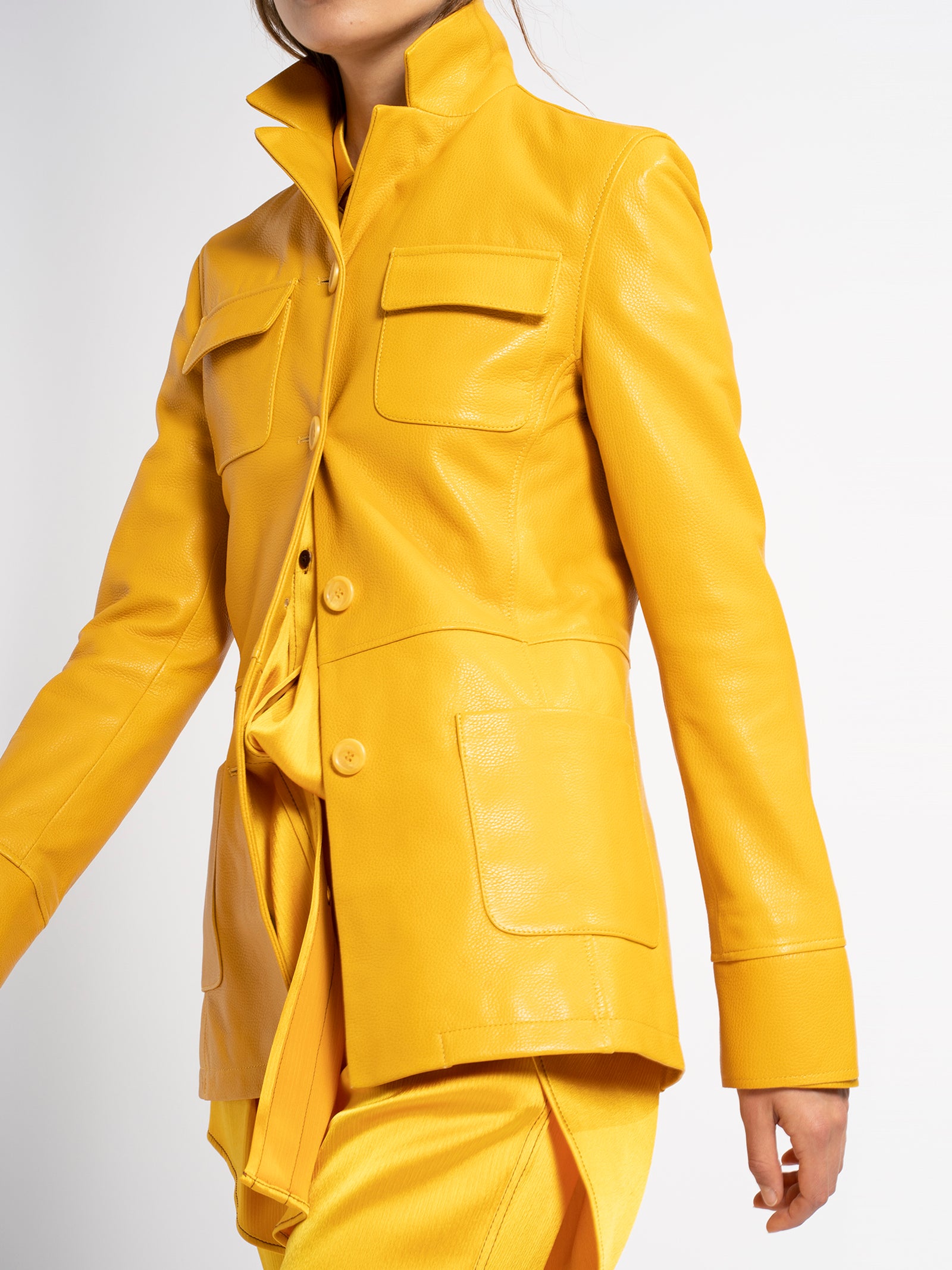 Raquel Pebbled Nappa Jacket