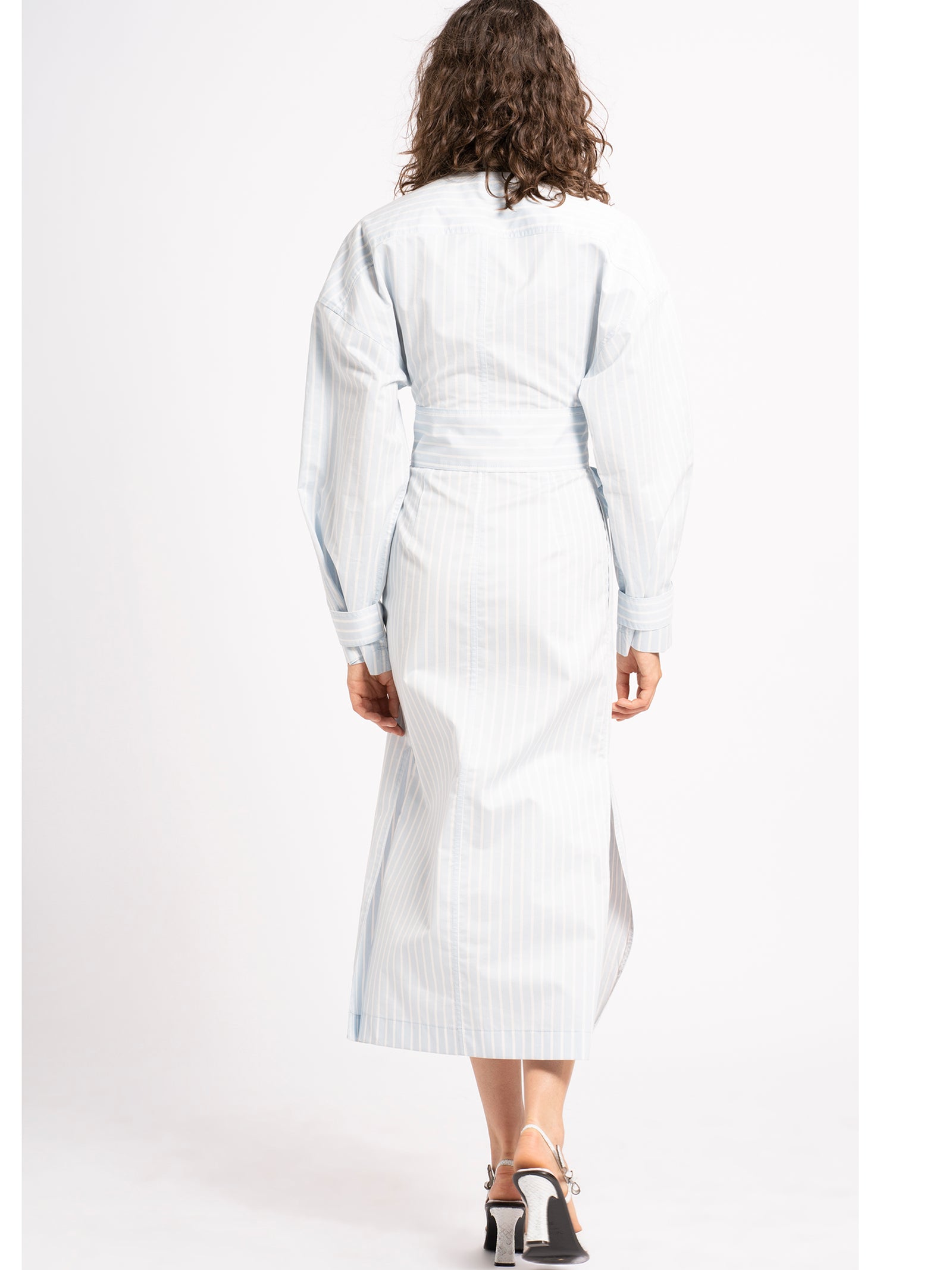 Leah Striped Cotton Dress