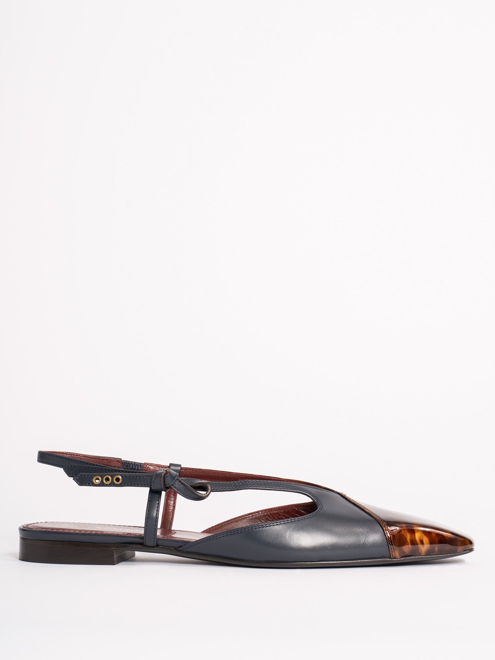 Anika Patent Tortoise Flat
