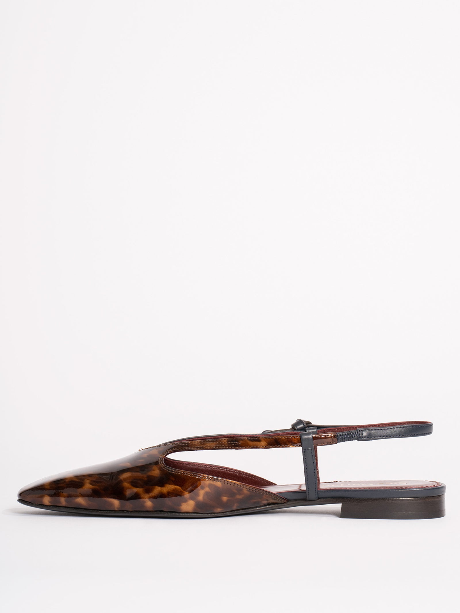 Anika Patent Tortoise Flat