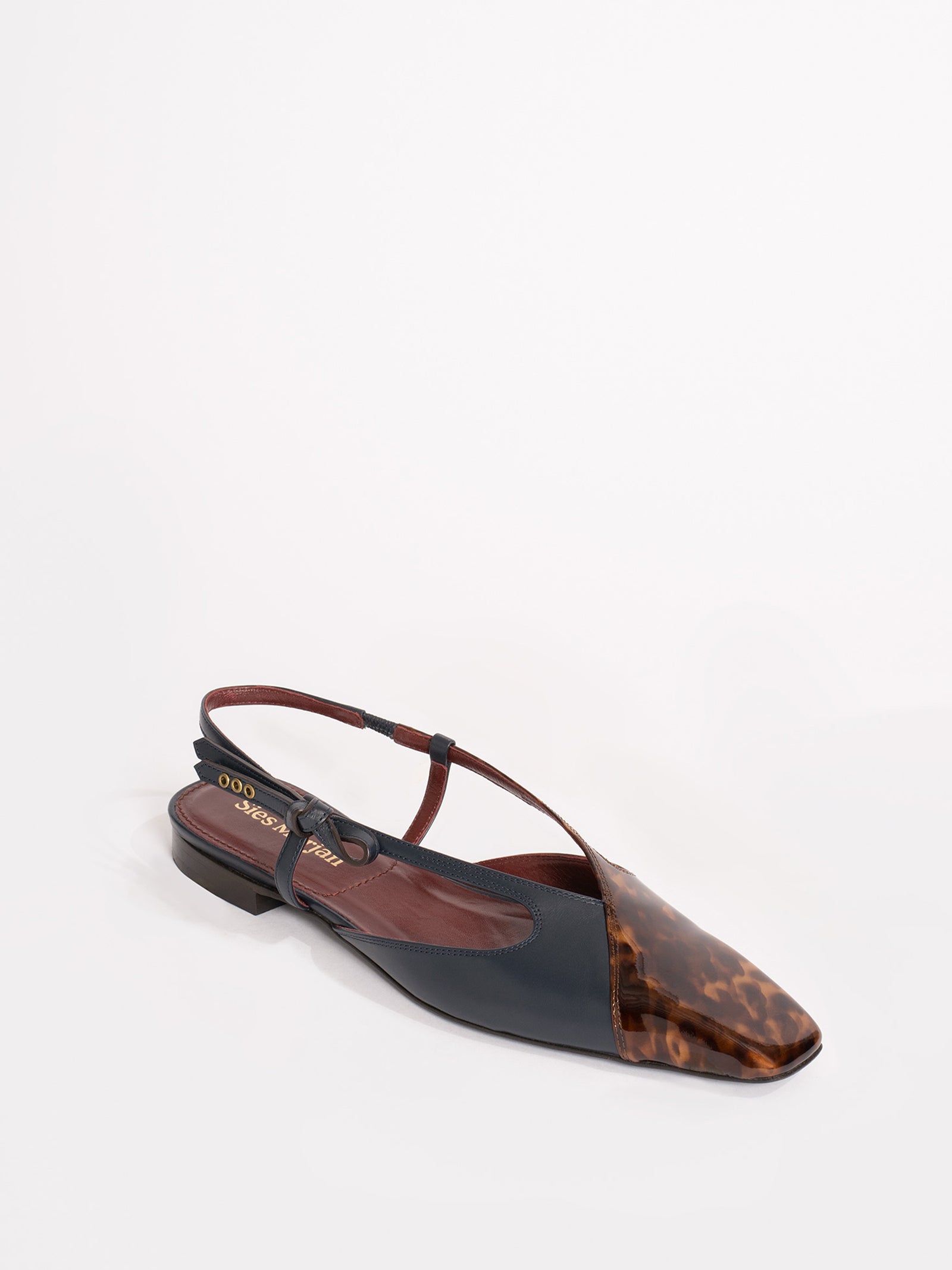 Anika Patent Tortoise Flat