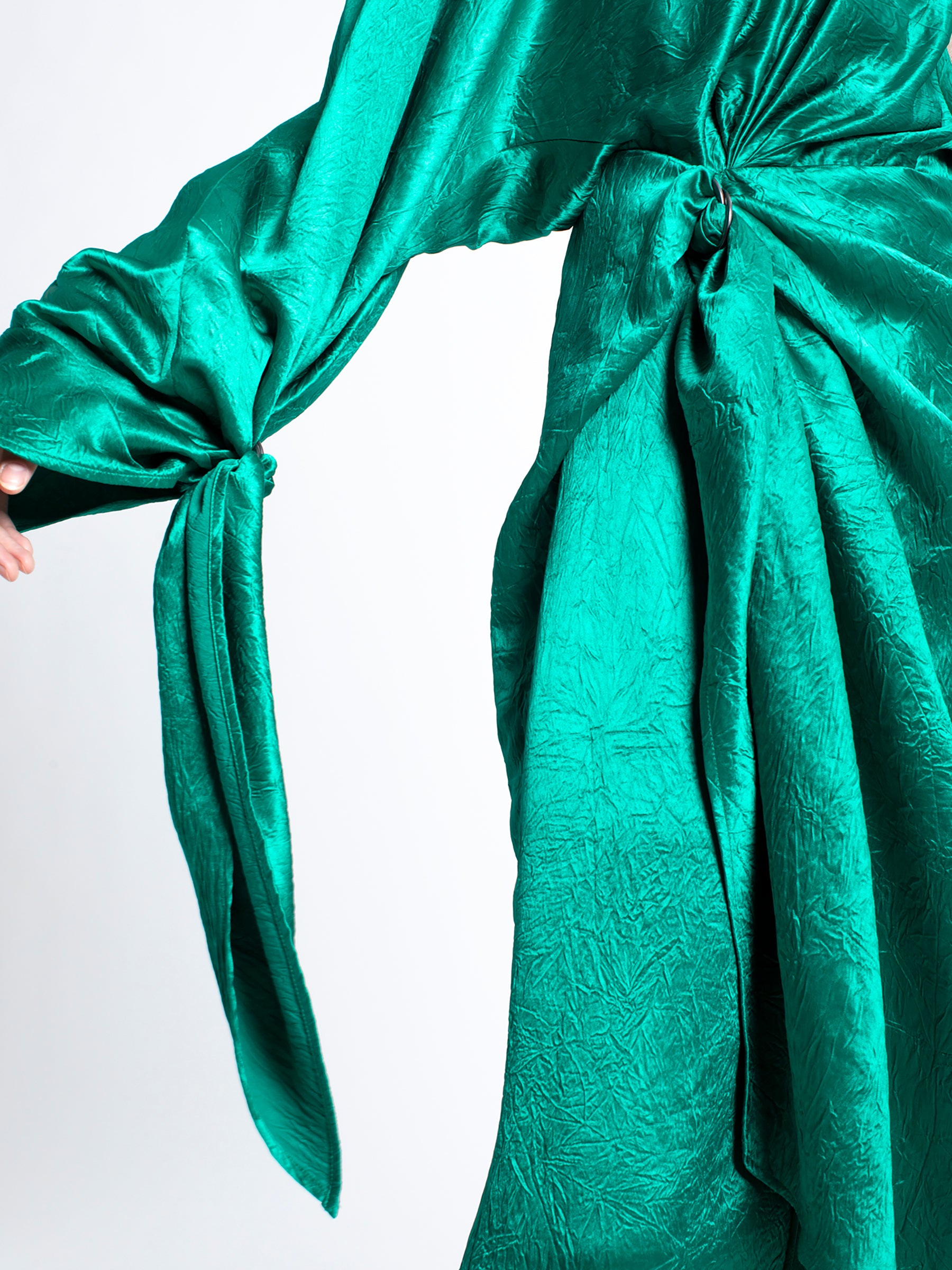 Sies Marjan - Catherine Satin Gown - Emerald