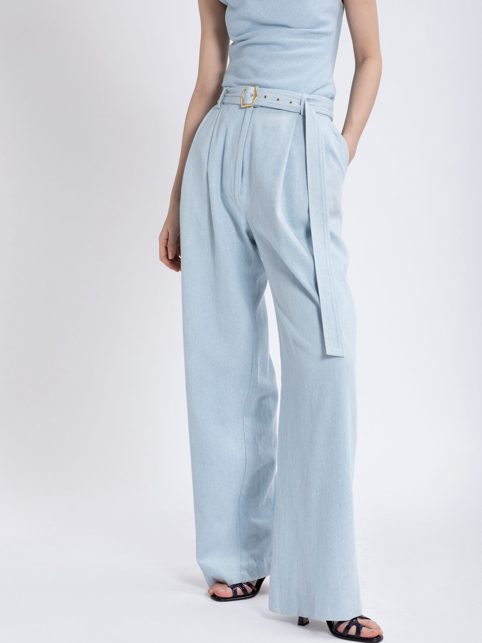 Blanche Light Denim Pant