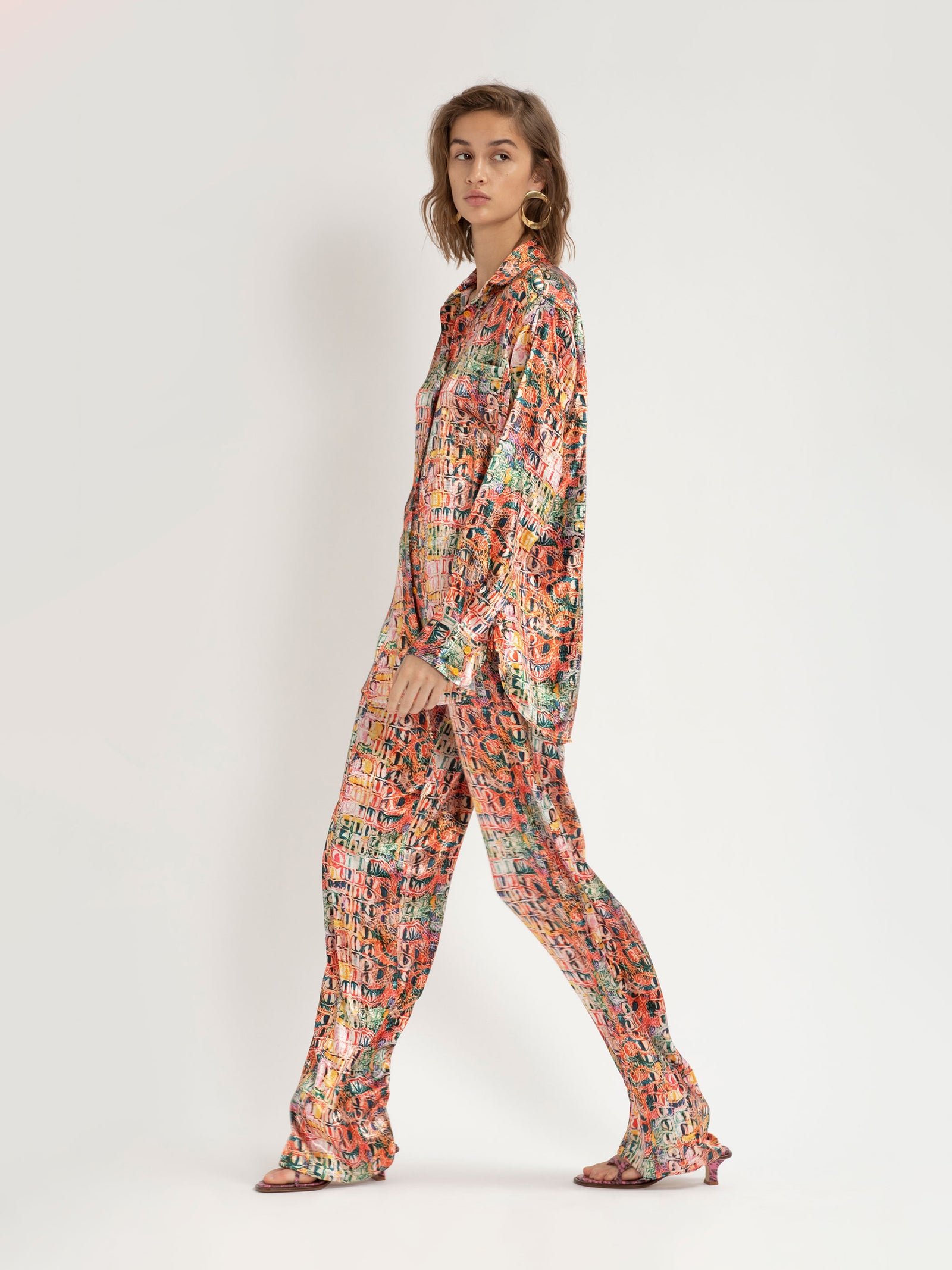 Sander Croco Satin Shirt