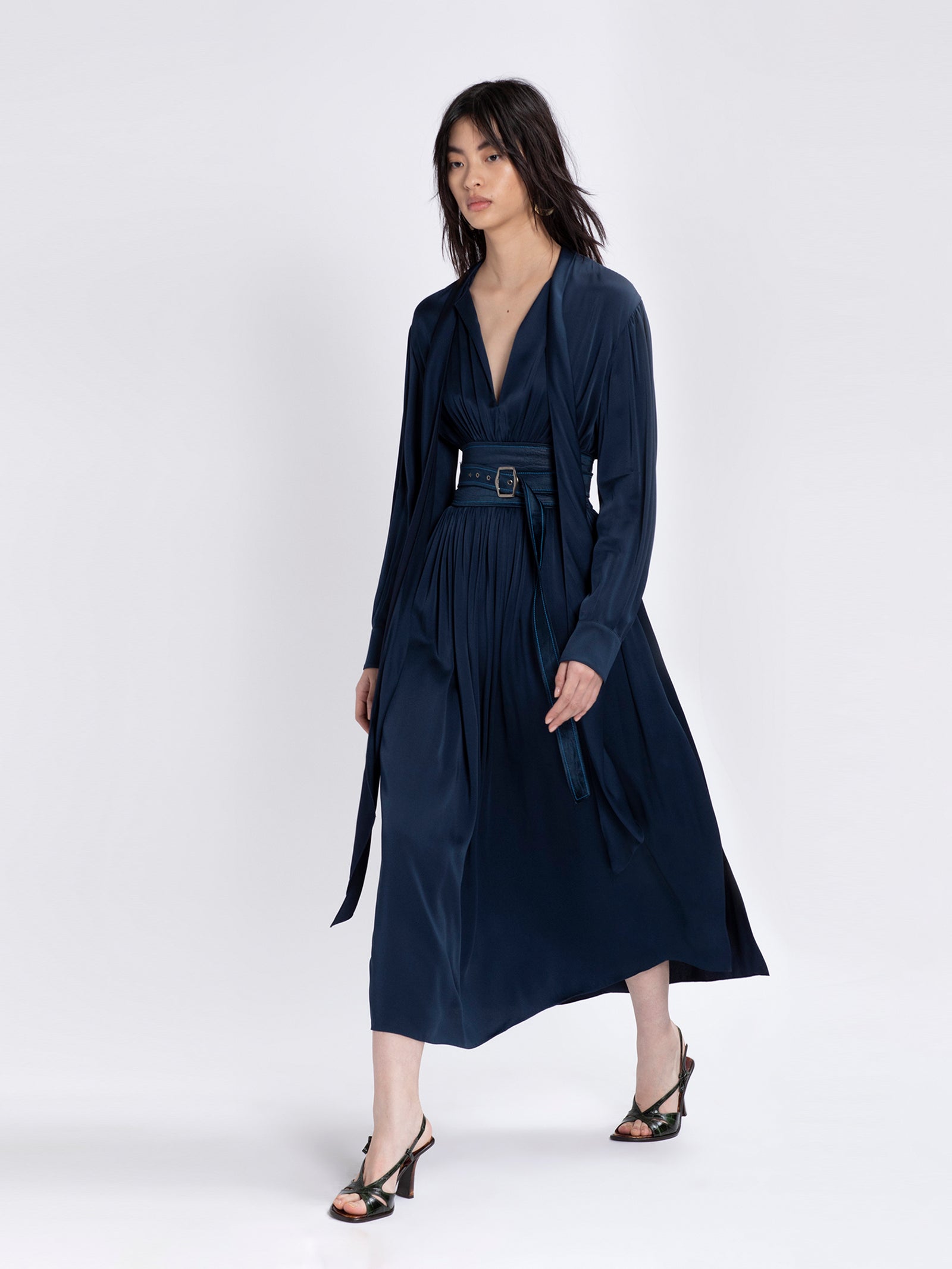 Faye Crepe Back Satin Dress