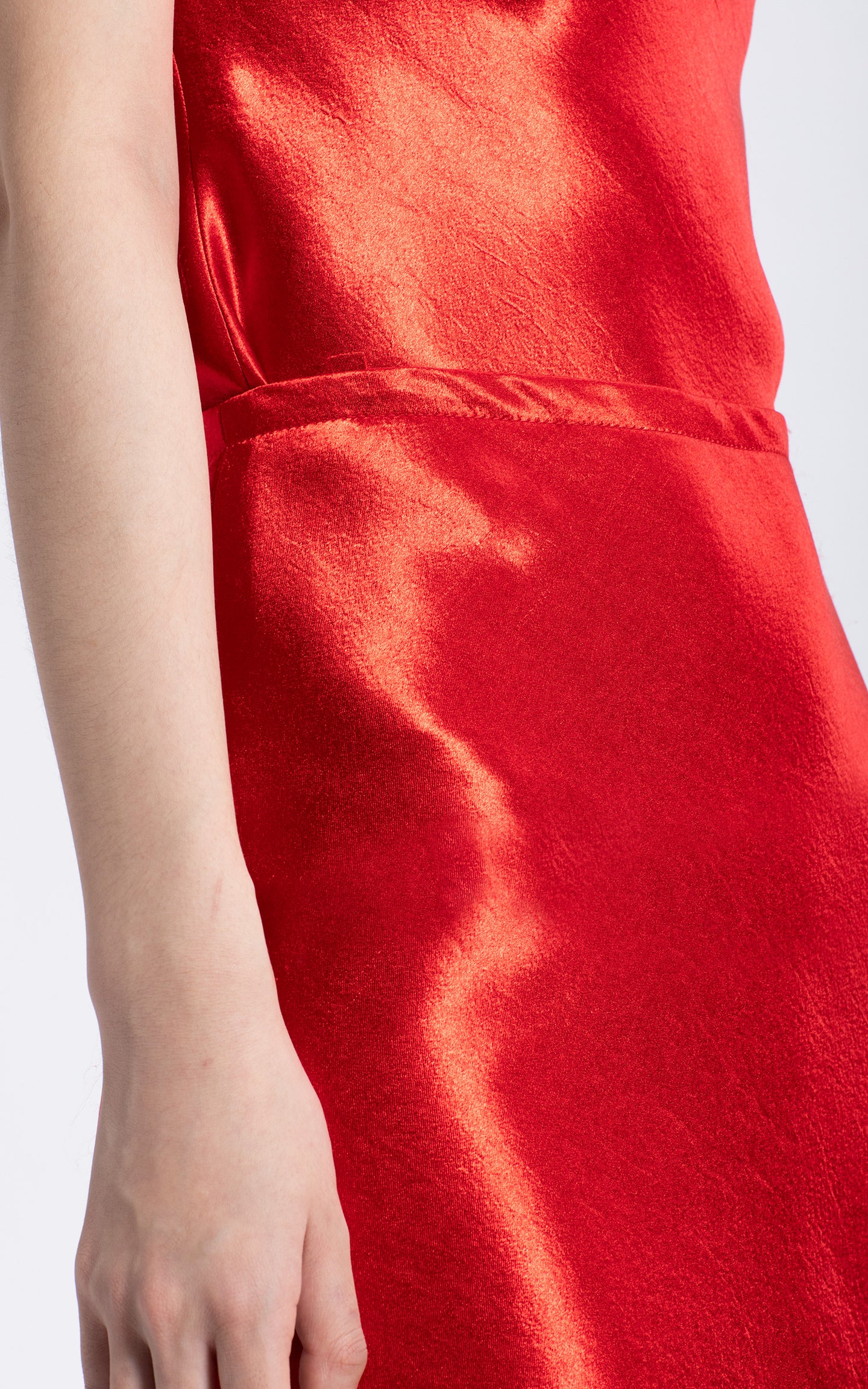 Aliya Liquid Satin Bias Skirt