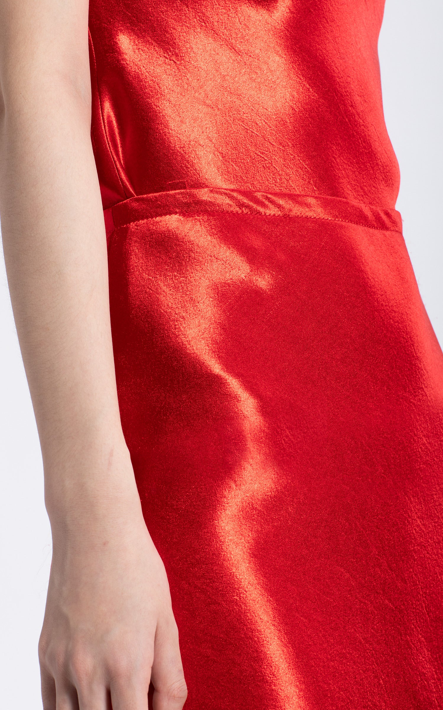 Aliya Liquid Satin Bias Skirt