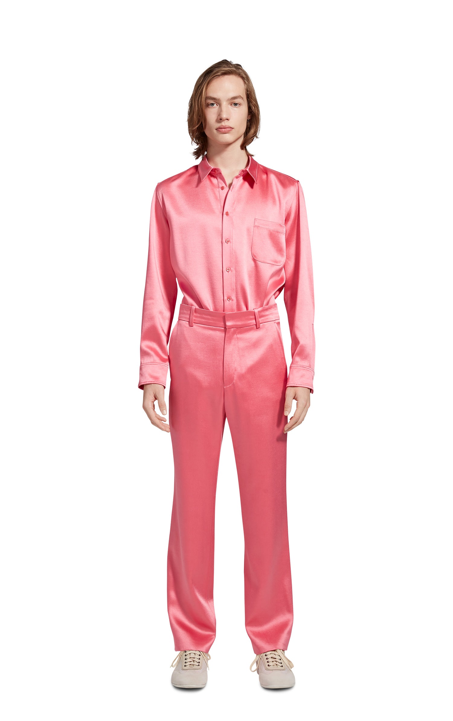 Toby Satin Straight Leg Pant