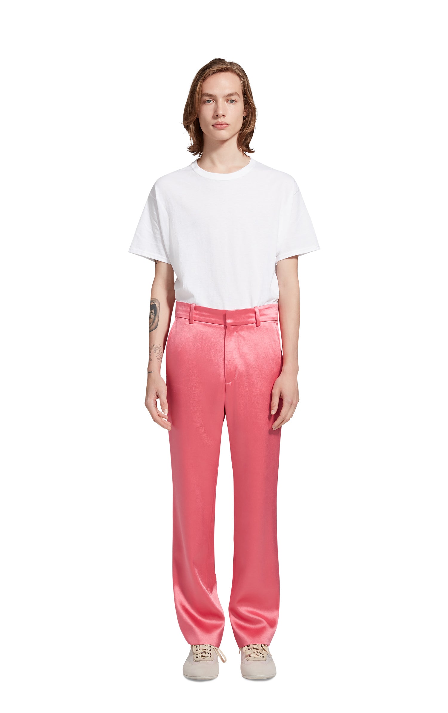 Toby Satin Straight Leg Pant
