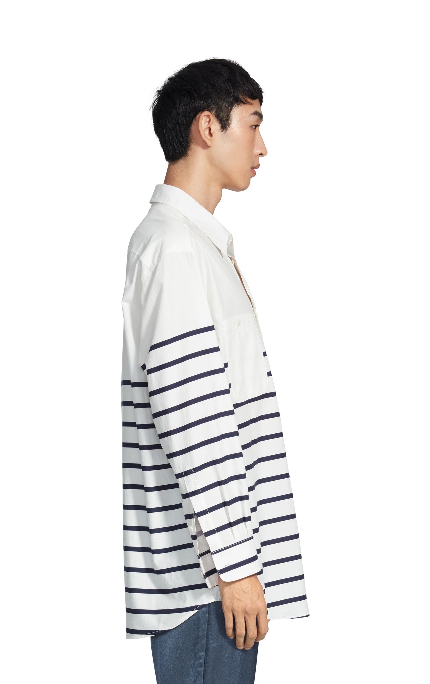 Kyan Stripe Poplin Relaxed Shirt