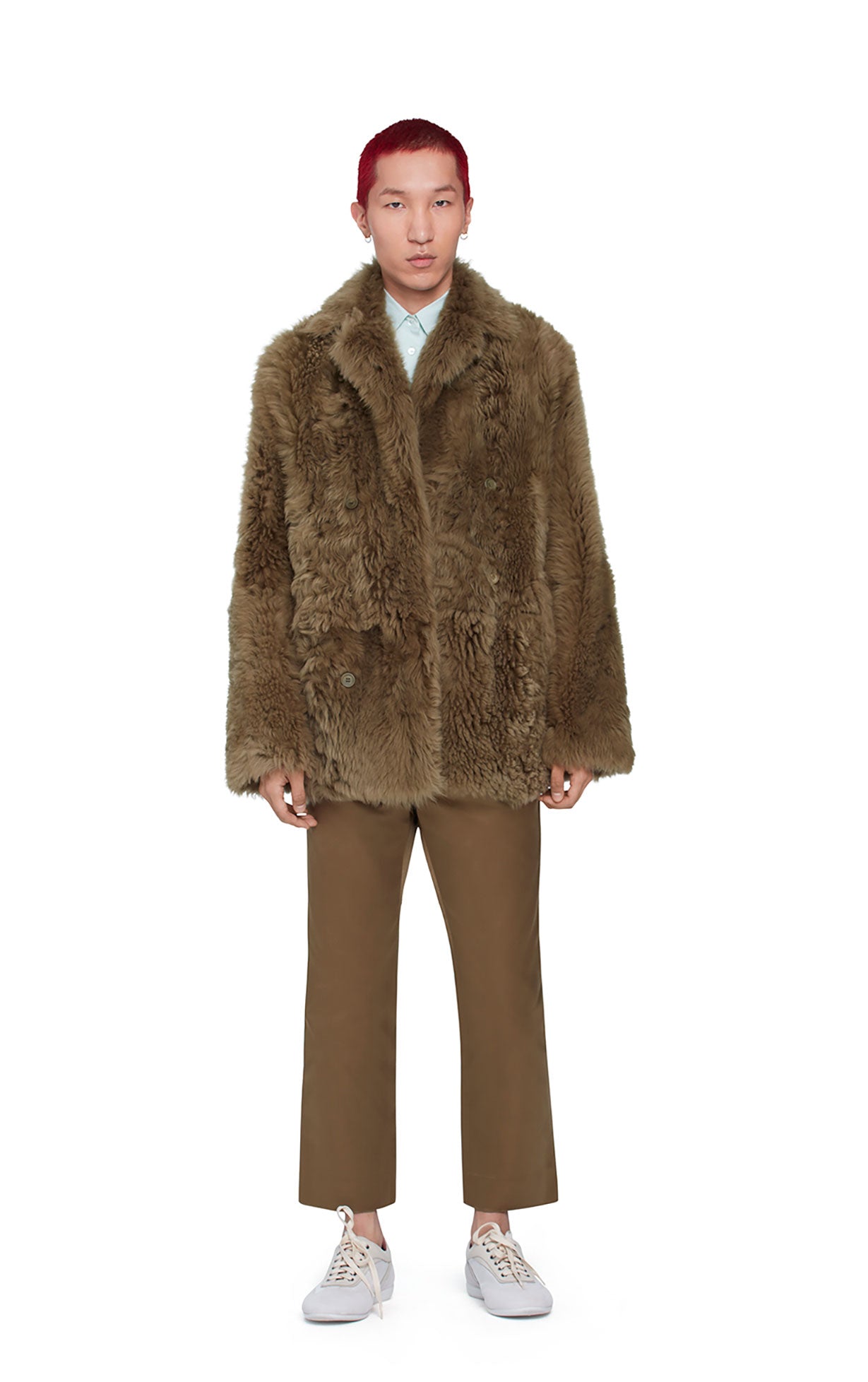 Emery Tigrado Shearling Peacoat