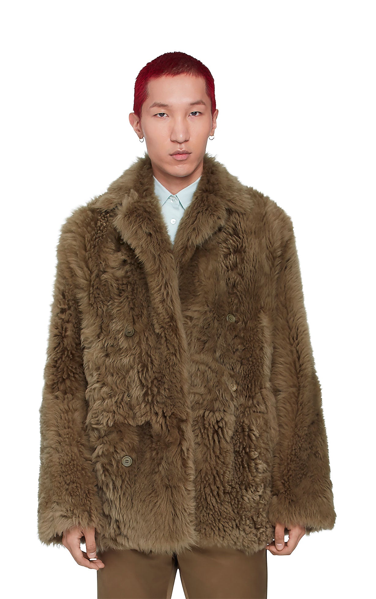 Emery Tigrado Shearling Peacoat