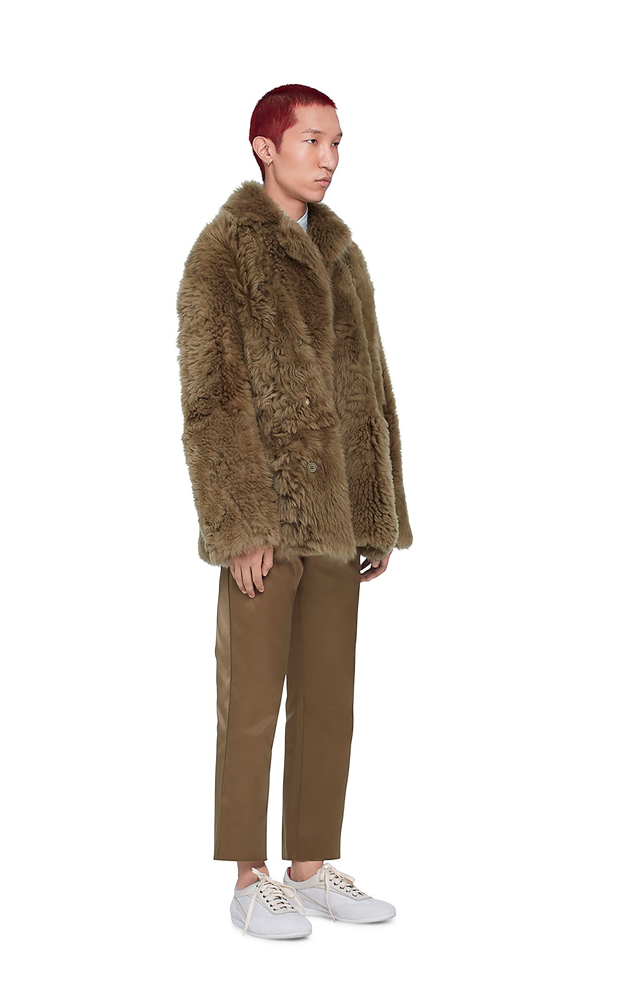 Emery Tigrado Shearling Peacoat