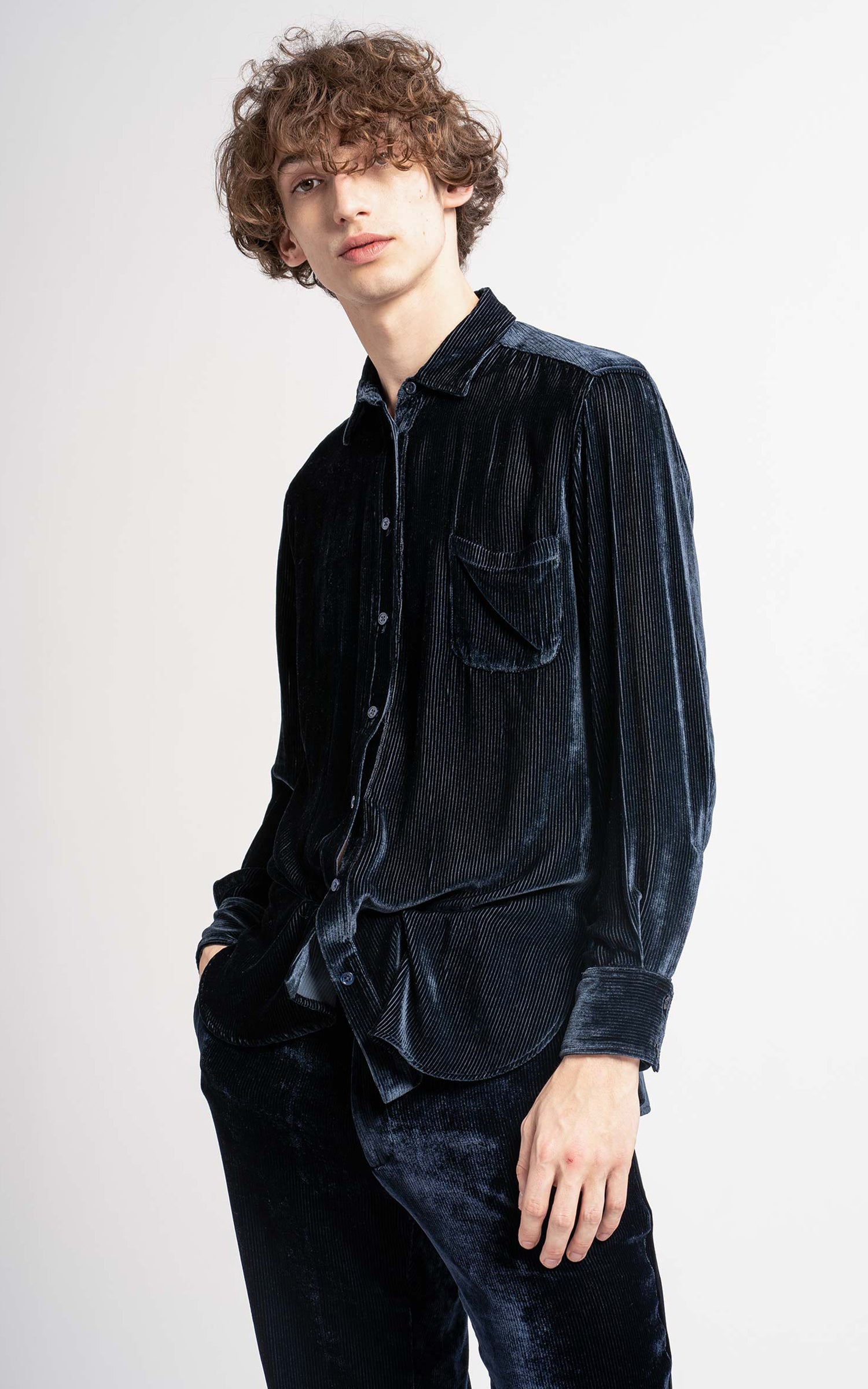 Sander Fluid Cord Shirt