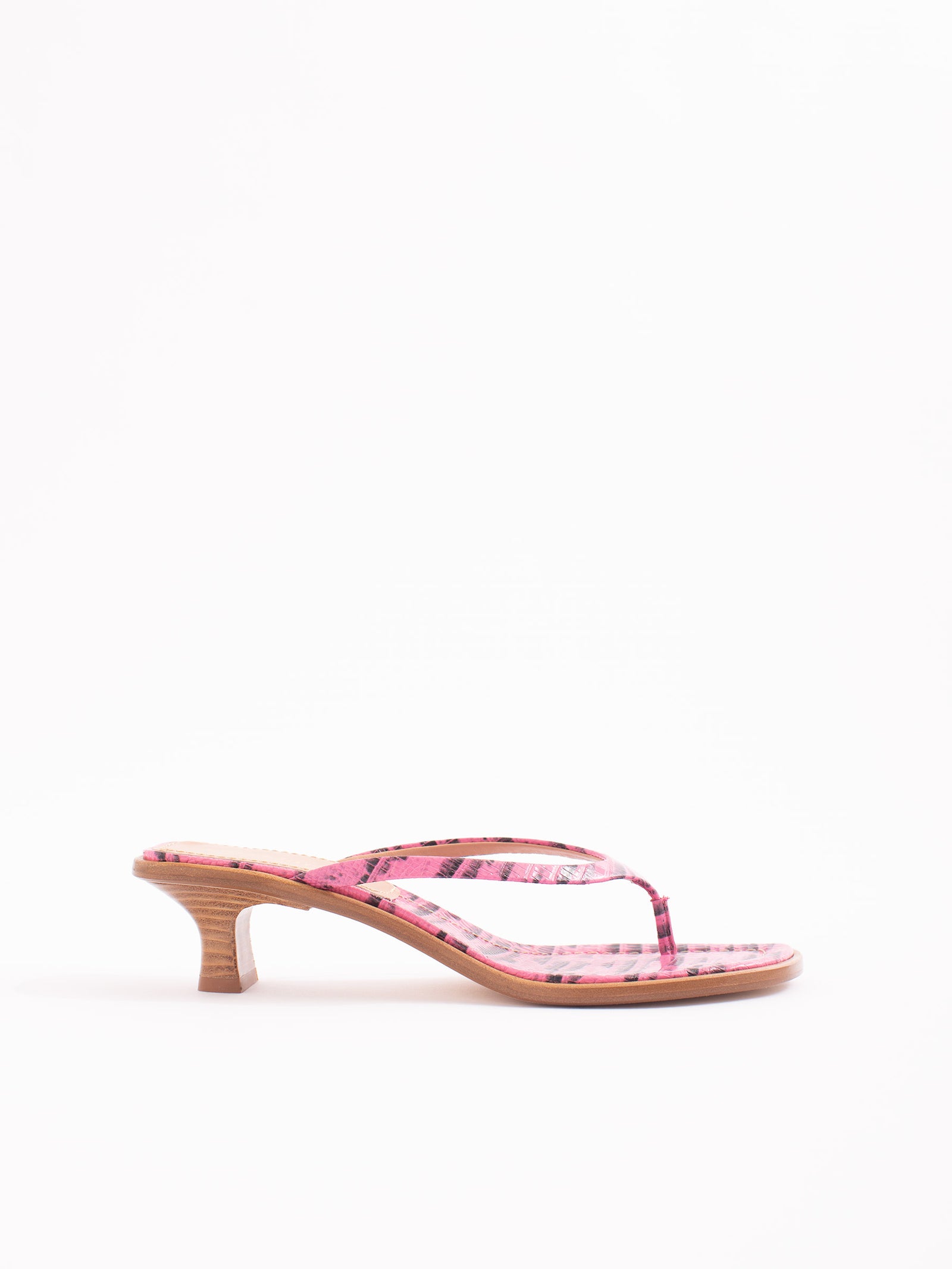 Alix Embossed Lizard Sandal